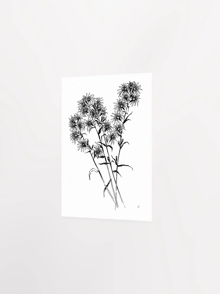 Monochrome Botanical Bliss Poster - Bouquet Flowers product image (2)