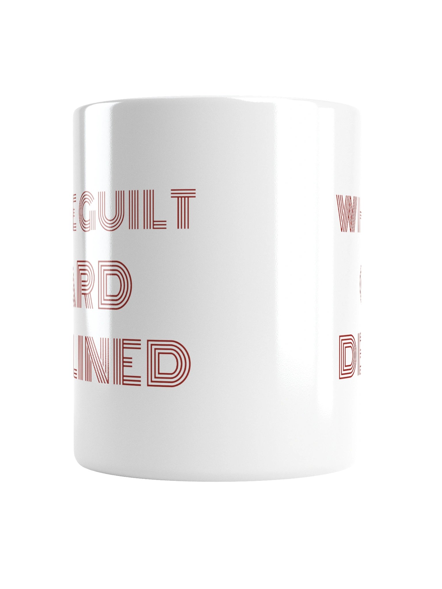 White Guilt Card Declined Mug product image (6)