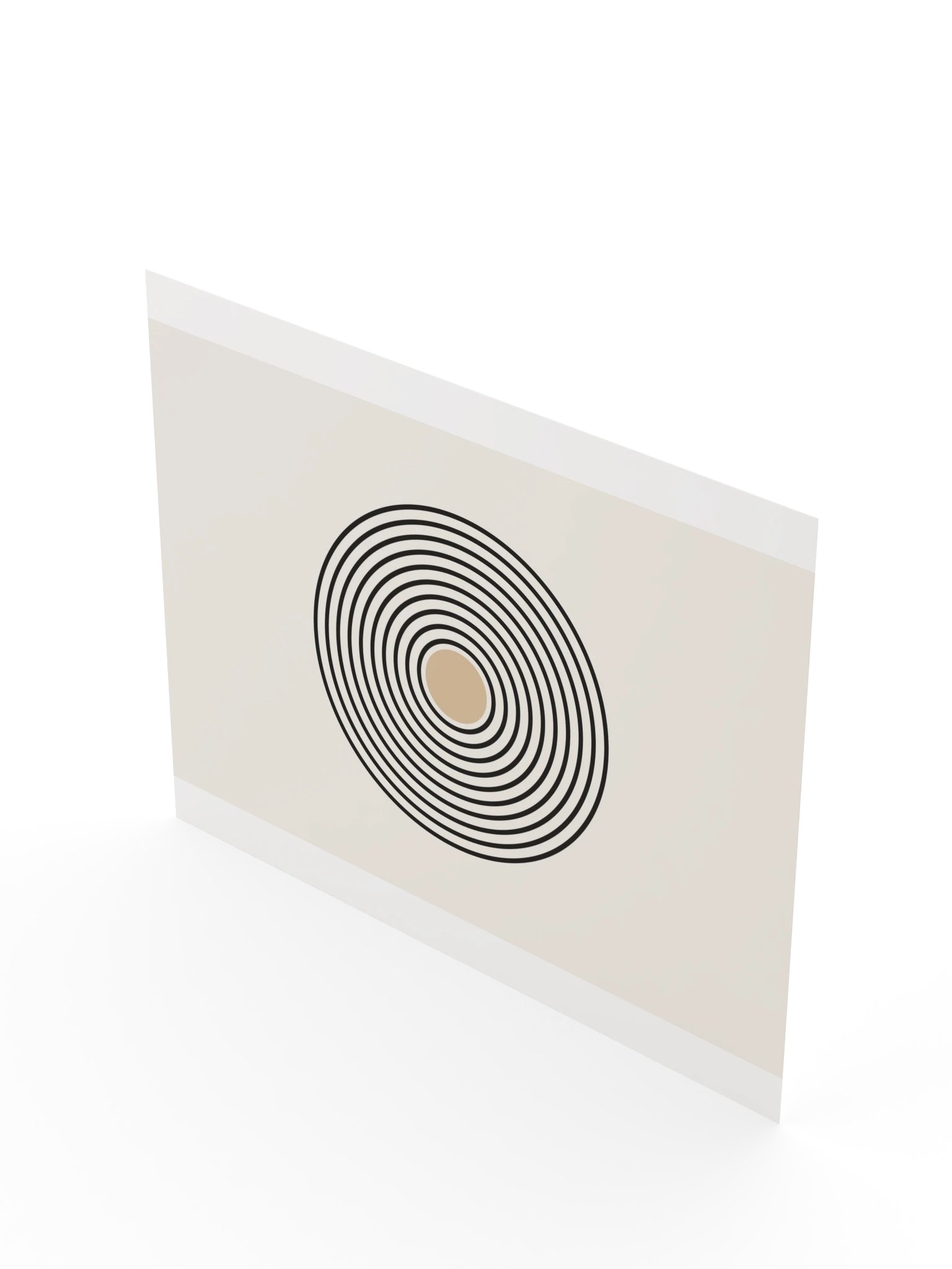 Black Circle Line Art Print | Minimalist Bathroom Wall Art product image (10)
