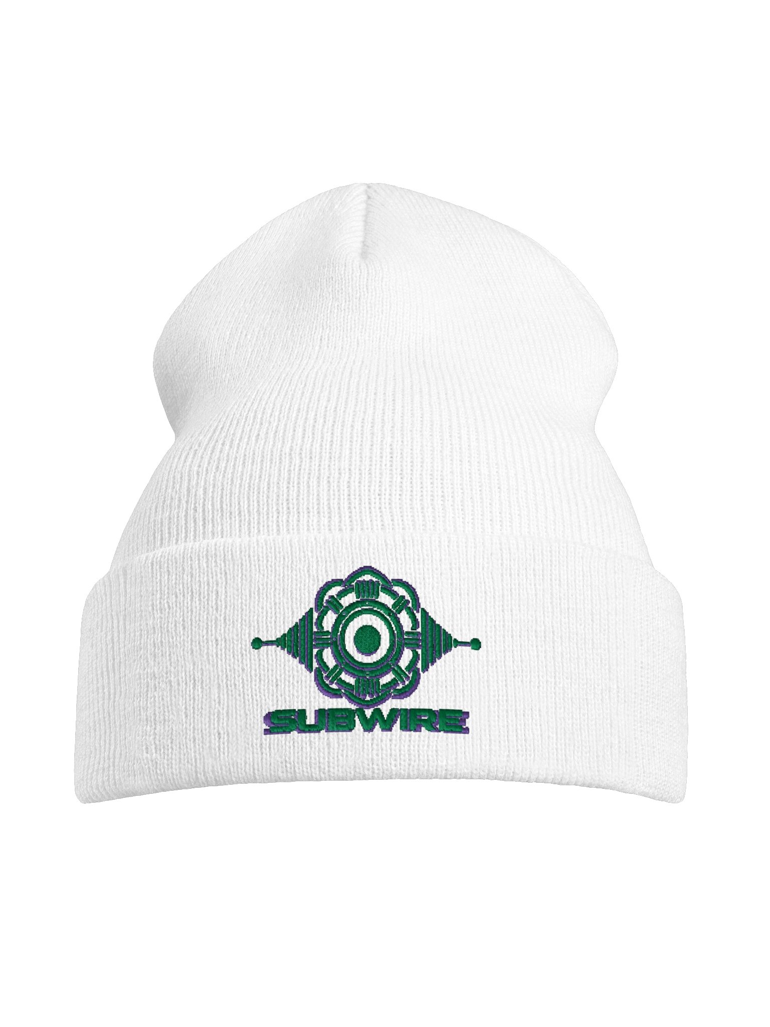 SUBWIRE Teal Logo Beanie - White product image (17)