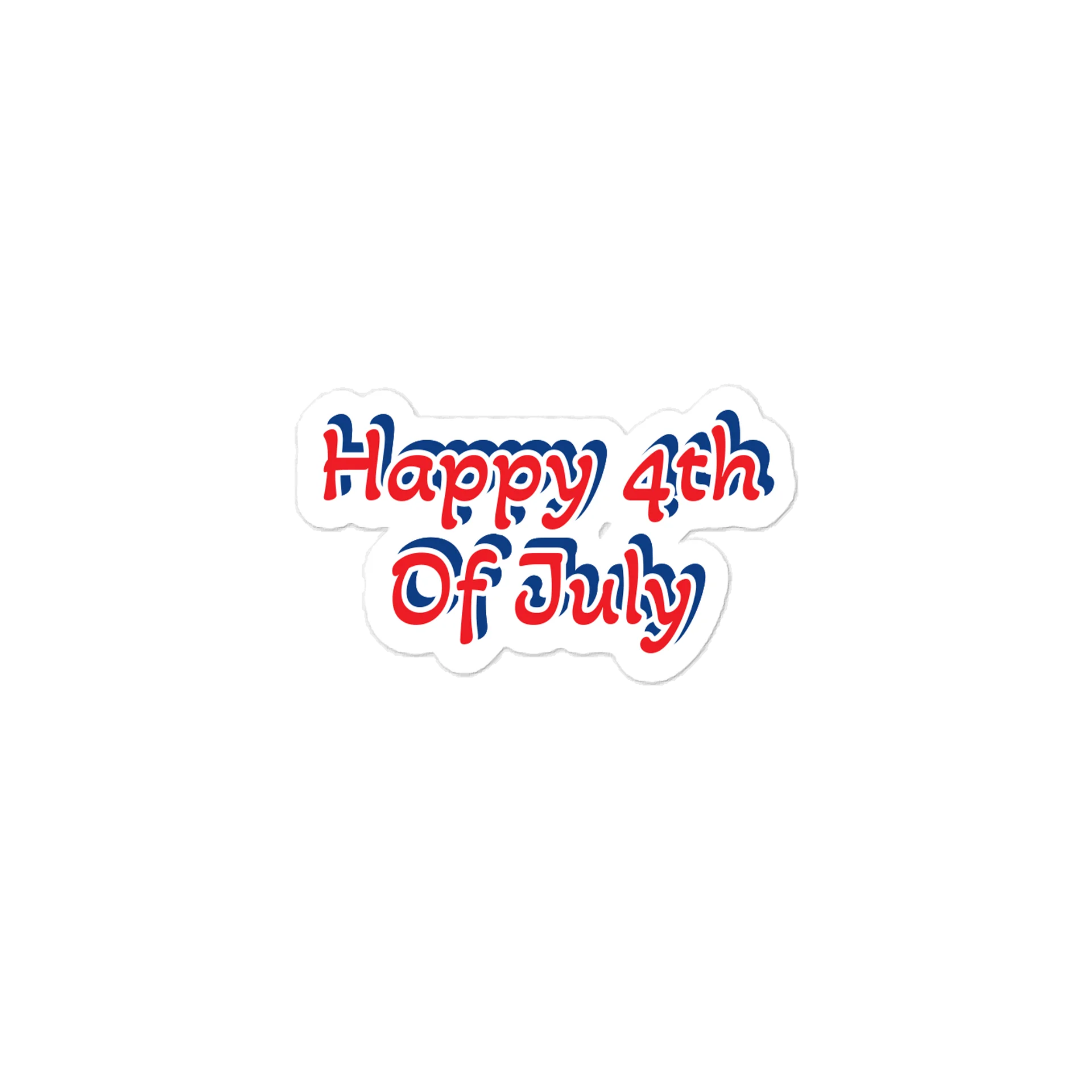 Happy 4th of July Sticker product image (1)