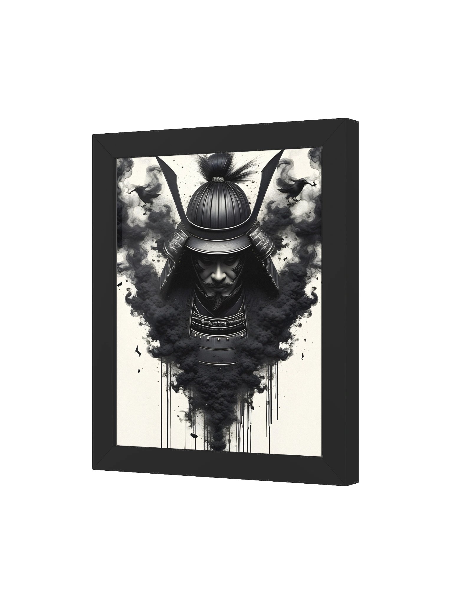 Samurai Smoke & Birds Framed Poster product image (14)