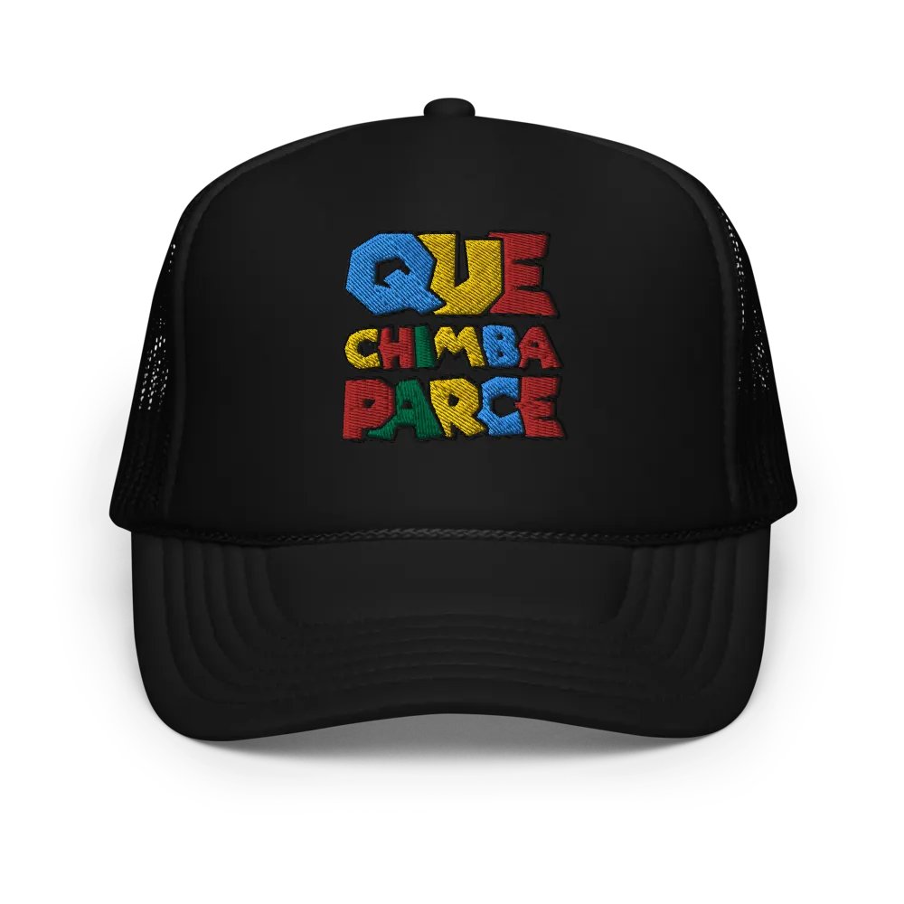 Foam Trucker Hat Que Chimba Parce product image (1)