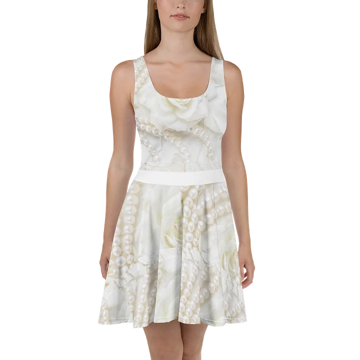 Pearl & Lace White Rose Skater Dress product image (2)