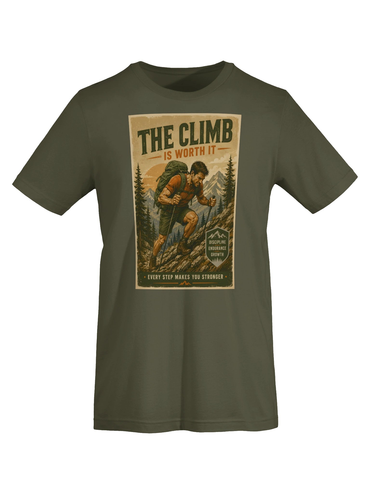 The Climb Is Worth It Hiking Tee product image (3)