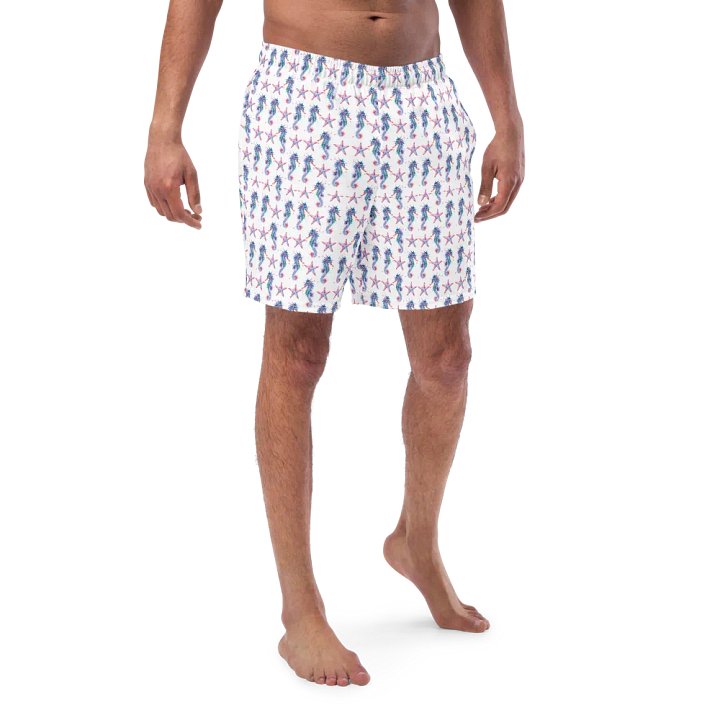 Seahorse And Starfish Swim Trunks product image (2)