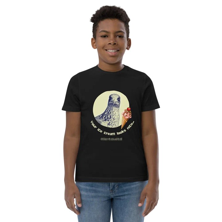 Gavin the Gull - Your ice cream looks nice... Youth T-shirt product image (1)