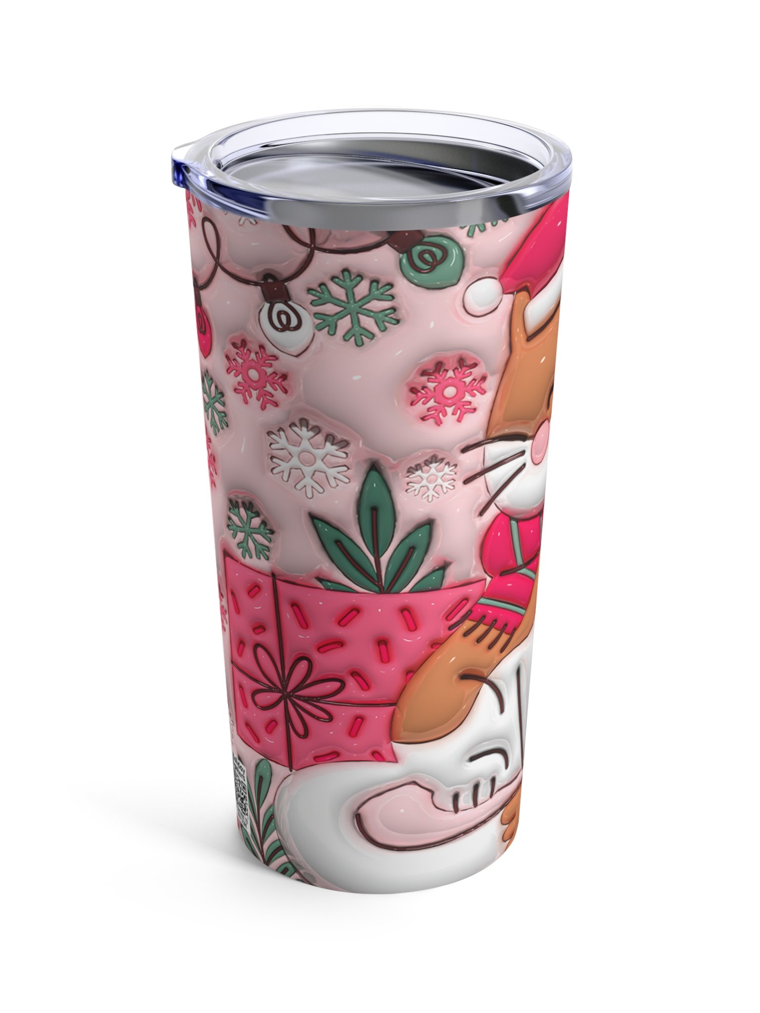 Meow Holiday Christmas Stainless Steel Tumbler product image (4)