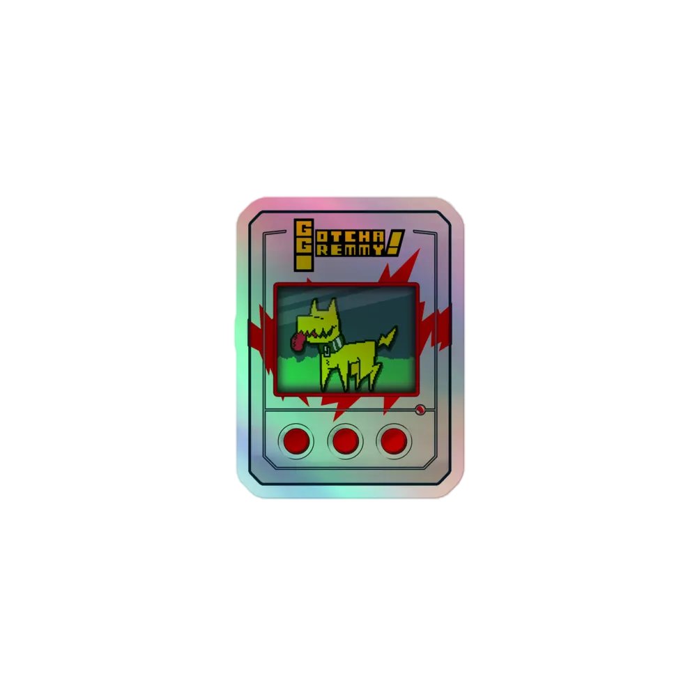 Gotcha Gremmy! [RARE White/Red] - Sticker product image (1)