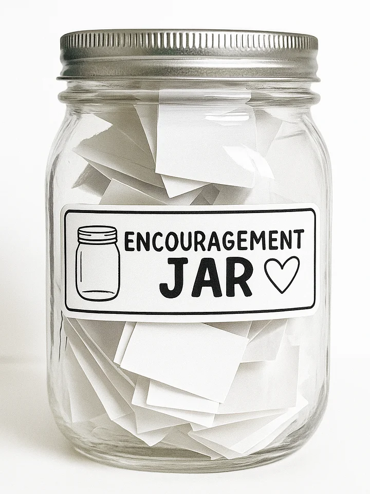 Encouragement Jar Printable product image (1)