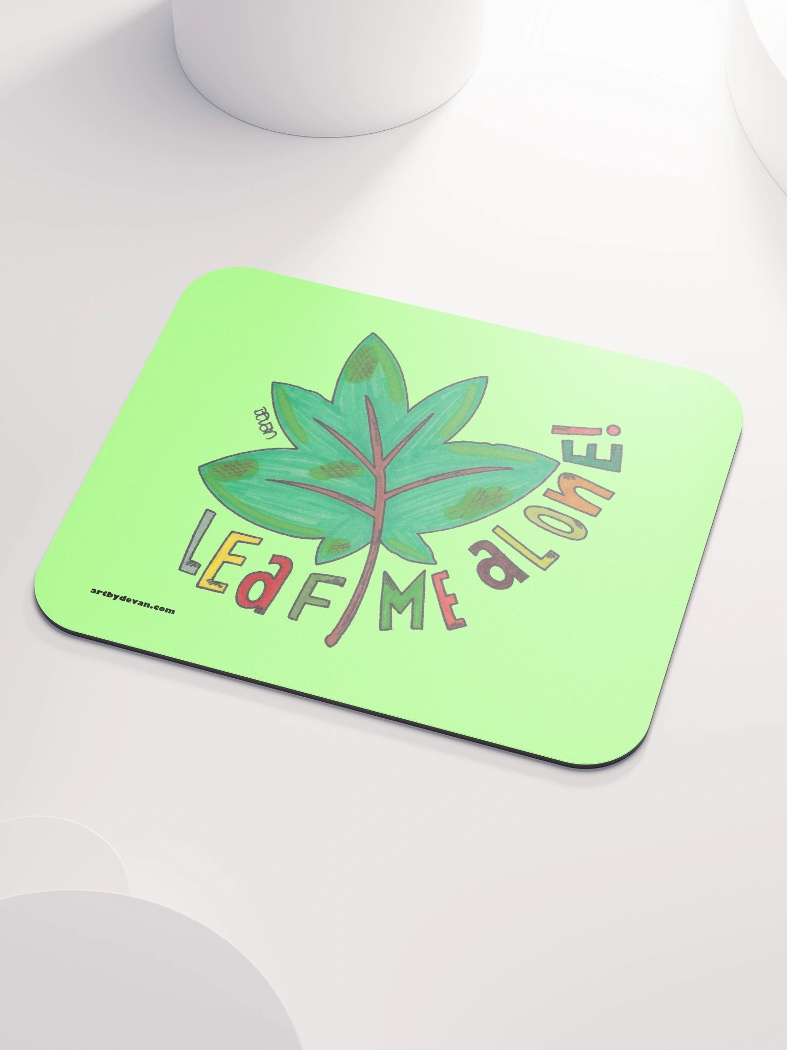 Leaf Me Alone Mousepad product image (3)