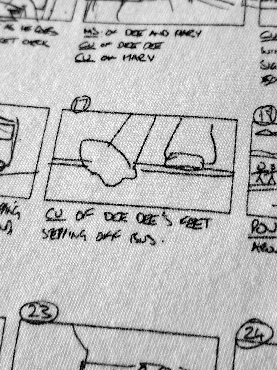 Yoker Storyboard Softstyle (Black Lines) T-Shirt product image (3)