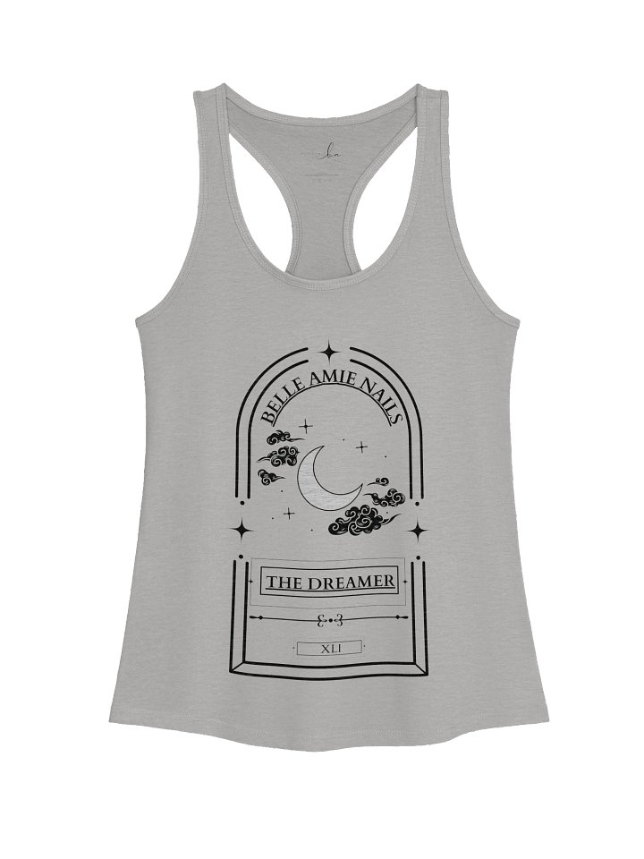 The Dreamer Tarot Racerback Tank black logo product image (1)