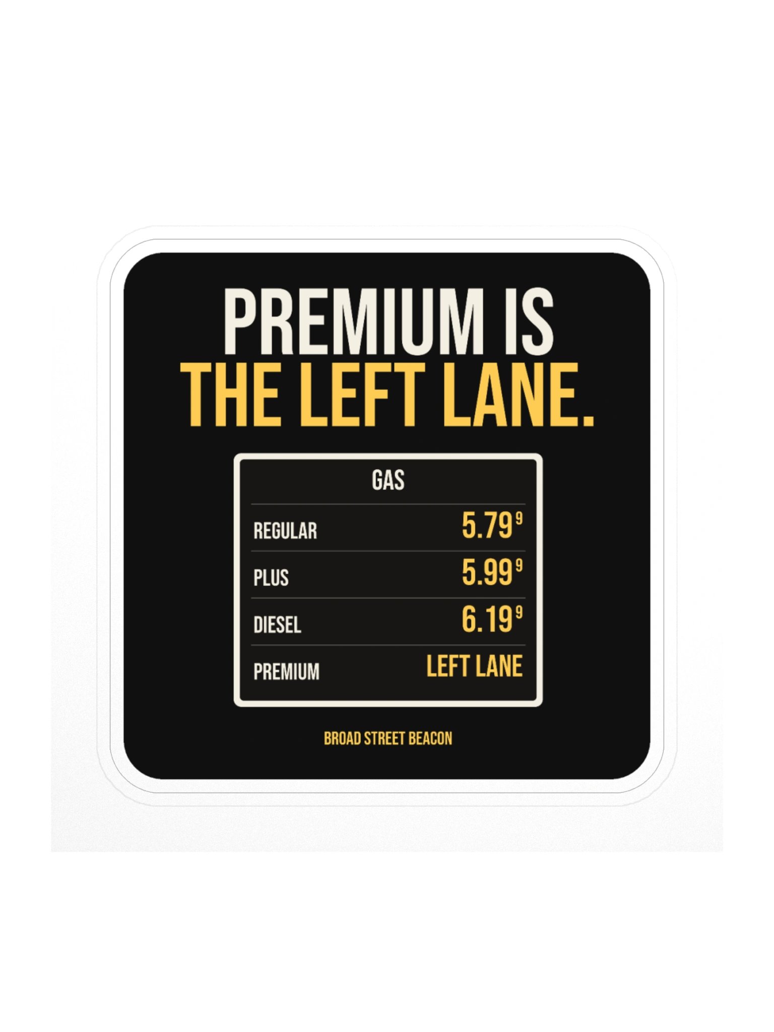 Premium Is the Left Lane Sticker product image (1)