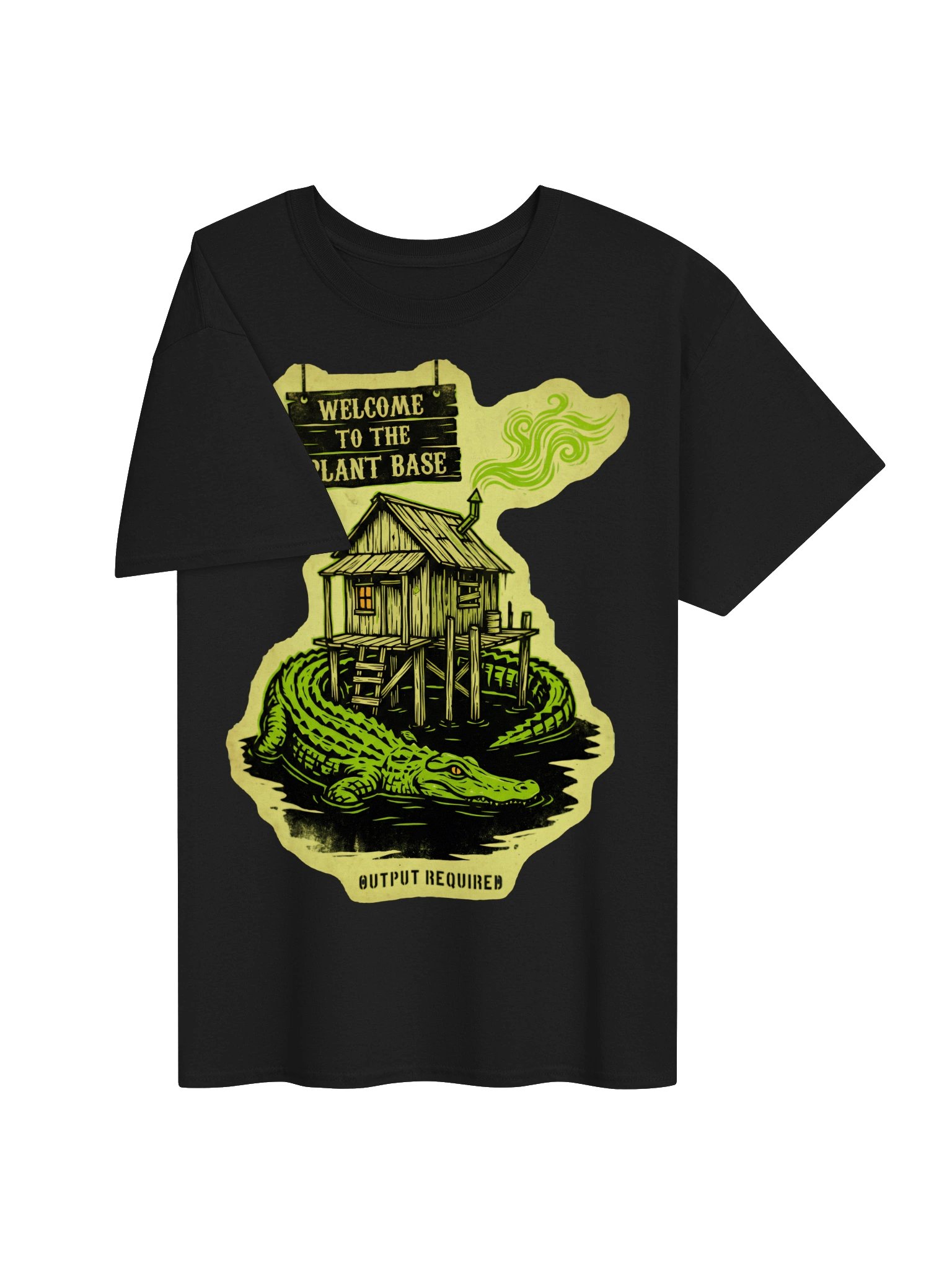 Welcome To The Plant Base Bayou Alligator Swamp Shack Louisiana T-Shirt product image (3)