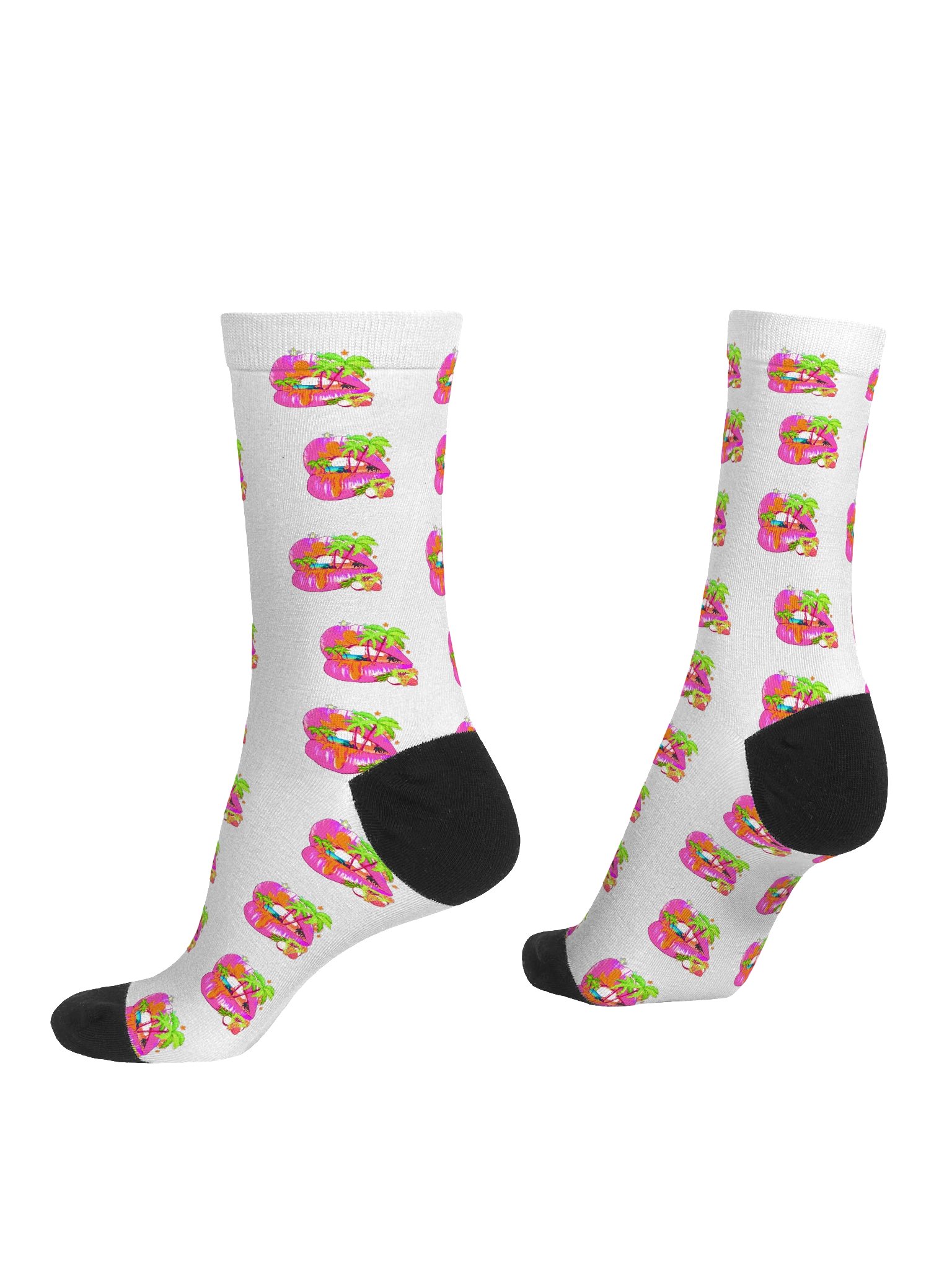 FUNISLAND LIPS CREW SOCKS product image (4)