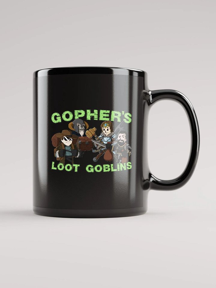 Gopher's Loot Goblins Black Mug product image (1)