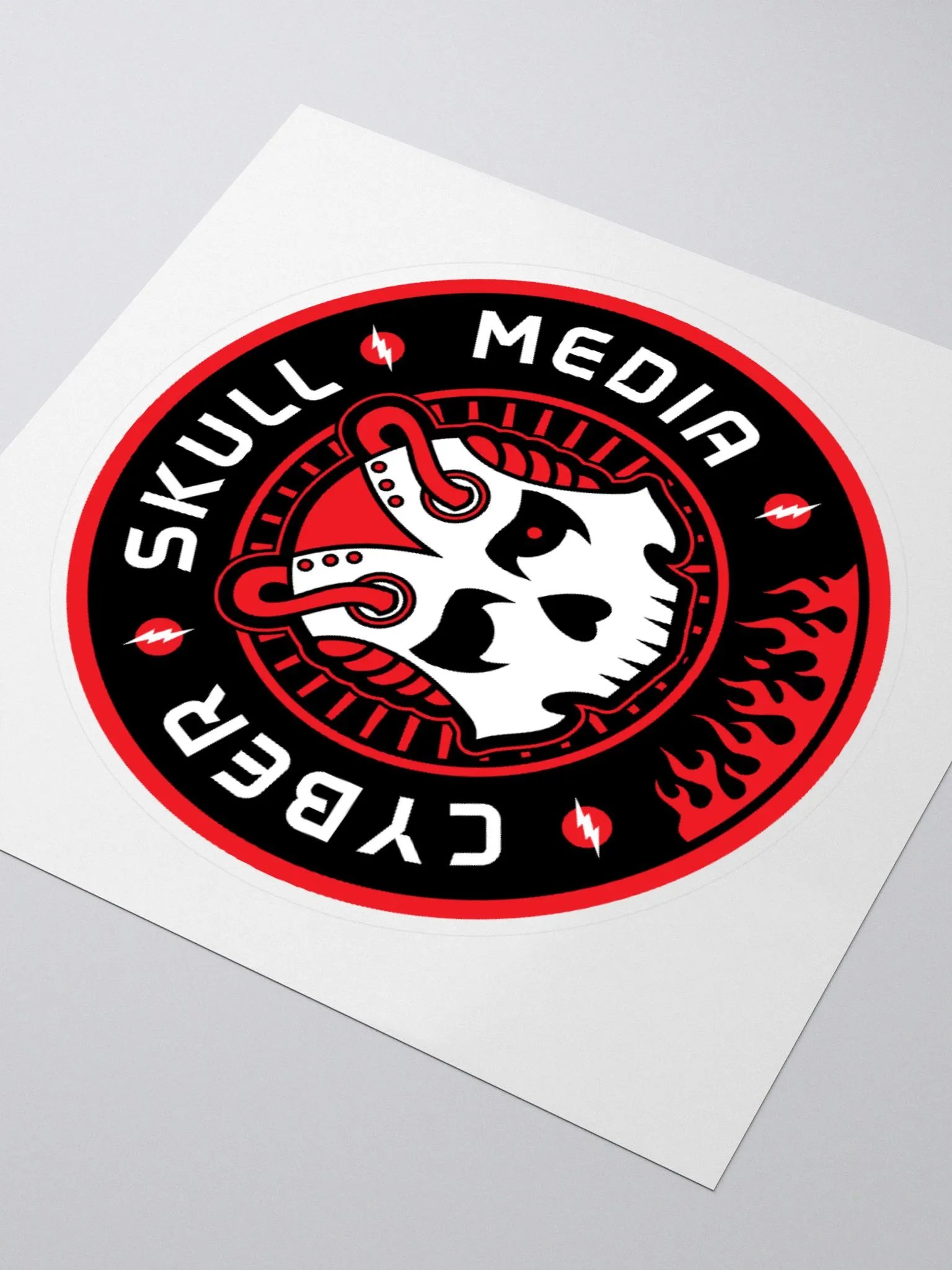 Cyber Skull Media Logo Sticker product image (3)