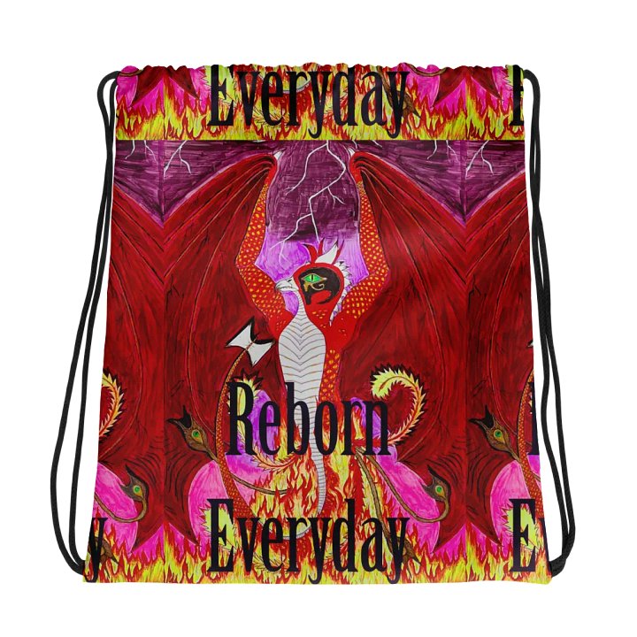 Reborn Everyday All-Over Drawstring Bag product image (1)
