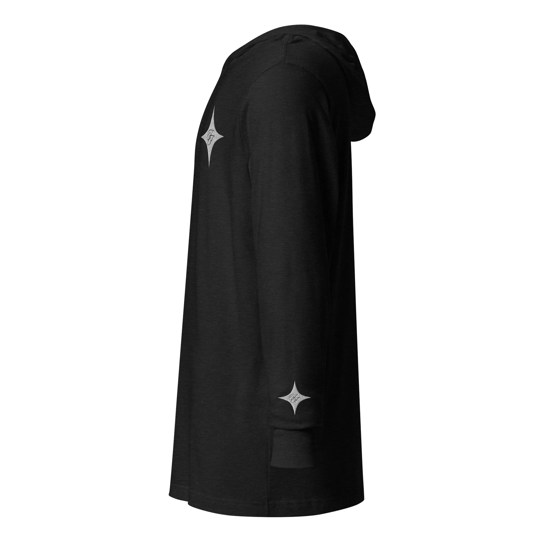 F&F Star Hooded Long Sleeve Tee (EMBRD) product image (2)