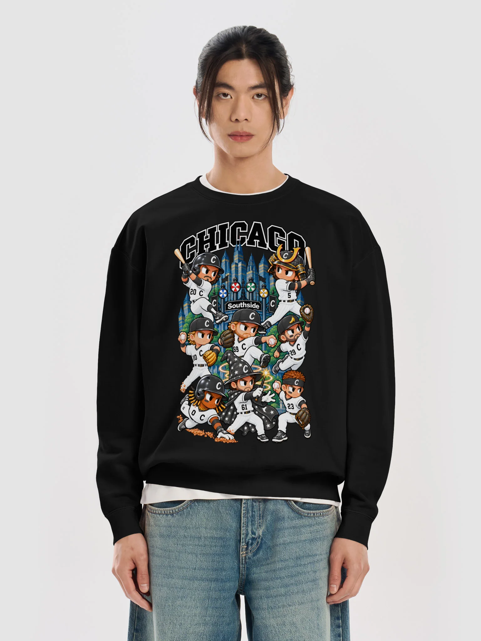 Chicago Southside Baseball 2026 Animated Player Crewneck product image (9)