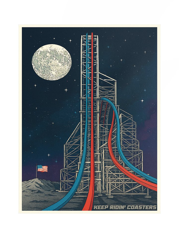 AF1 - Keep Ridin' Coasters 18x24 Inch Poster product image (1)