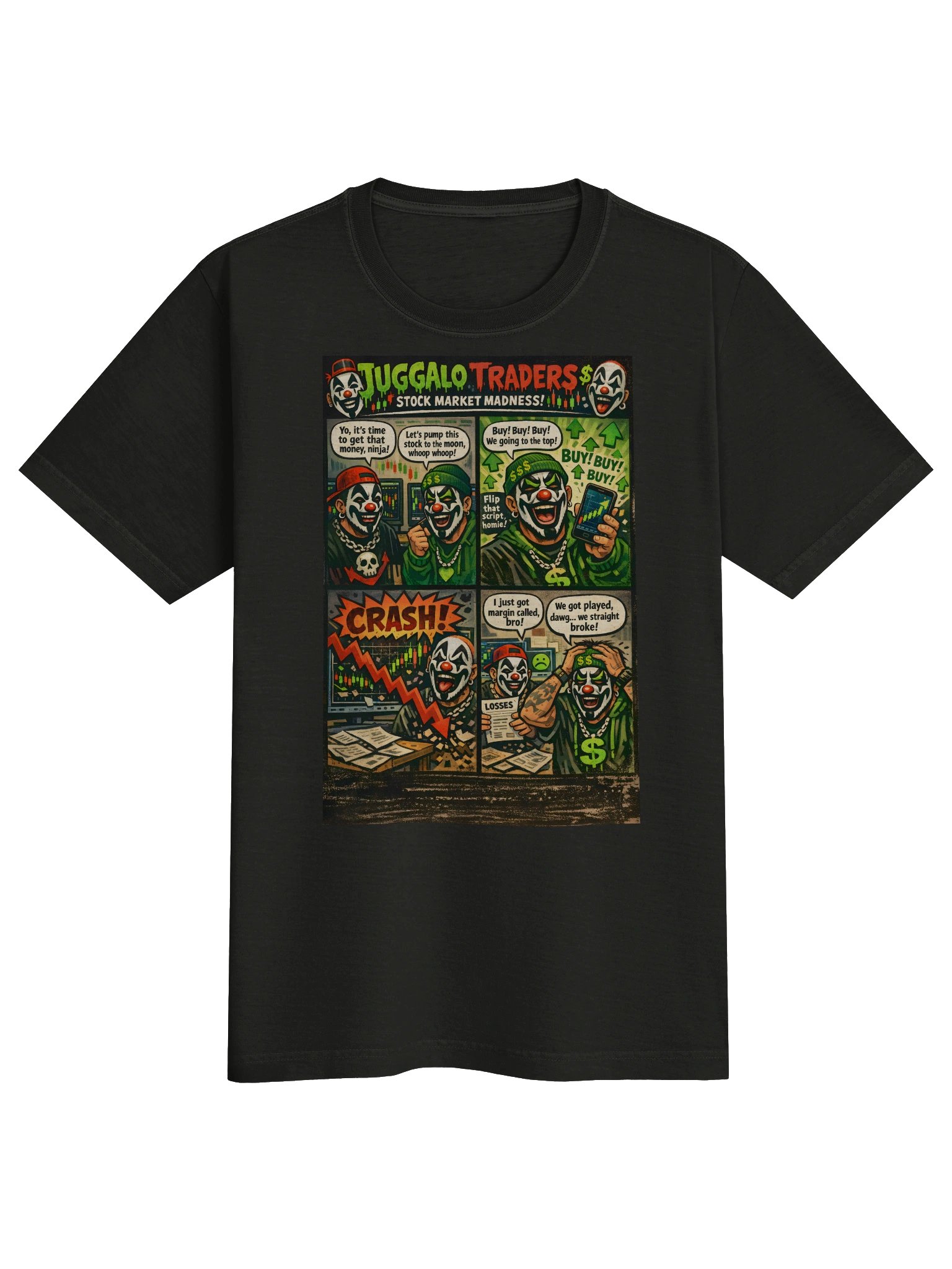 💰 Juggalo Traders: Stock Market Madness T-Shirt product image (1)