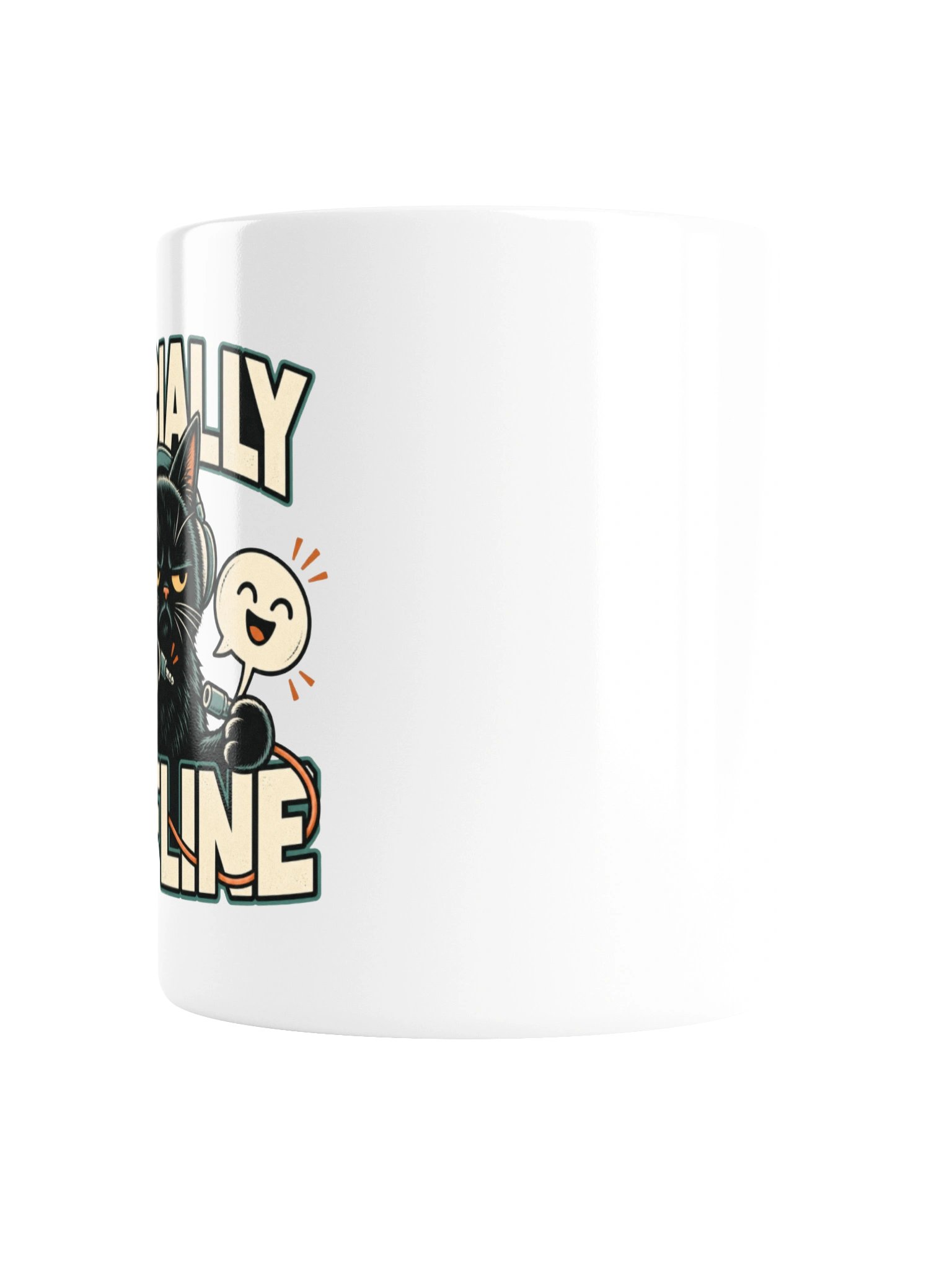 Socially Offline Headphones Cat Coffee Mug product image (5)