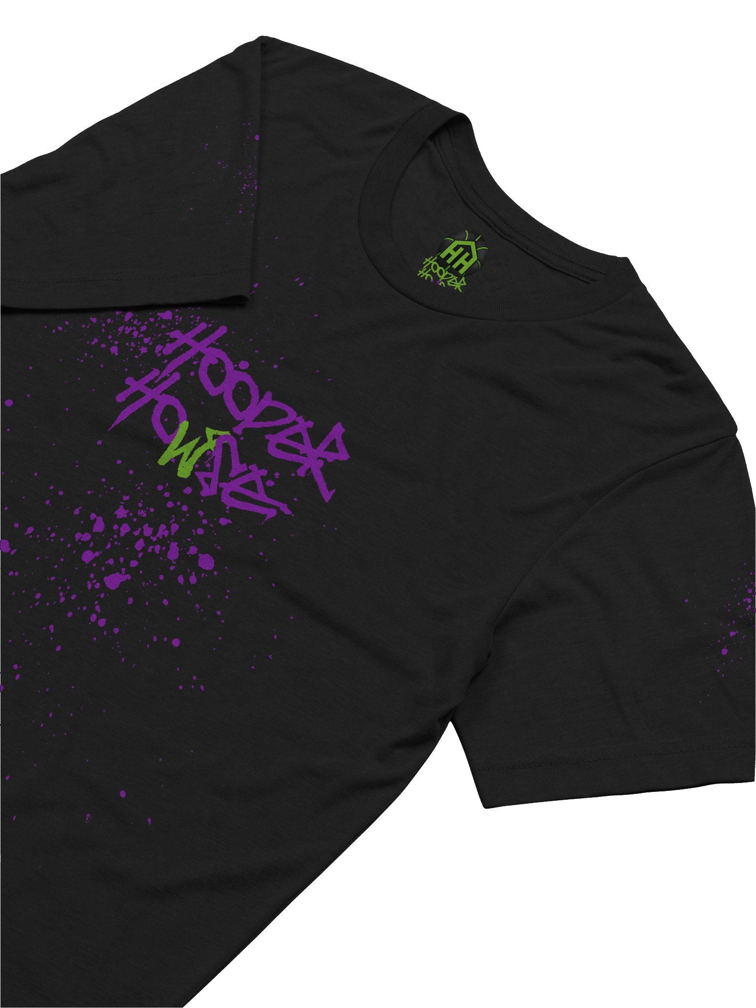HOOPER HOWSE BLACK TEE - PURP SPLATTER product image (6)
