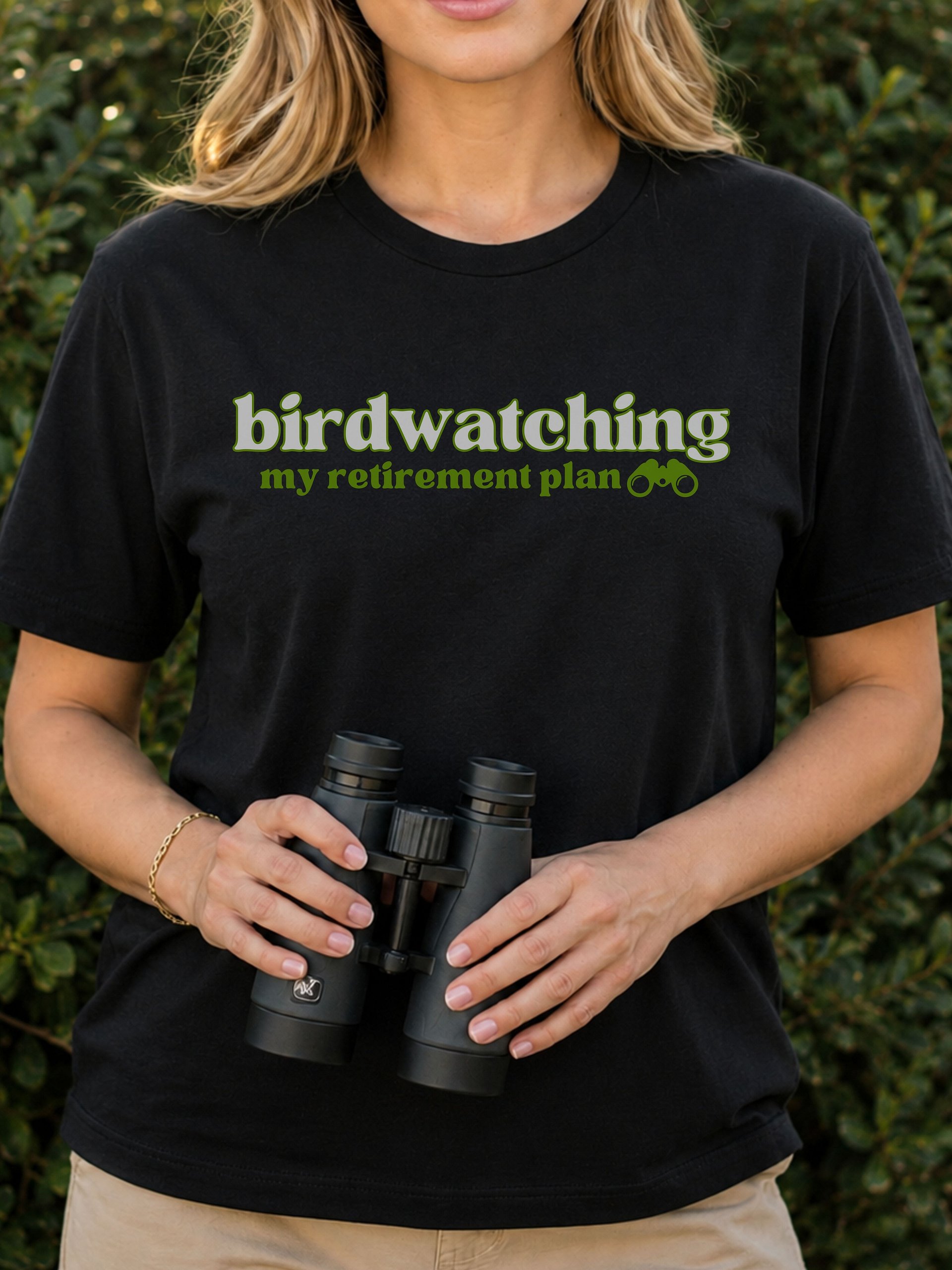 Birdwatching My Retirement Plan T-Shirt – Funny Birdwatching Graphic Tee & Birder Gift product image (9)