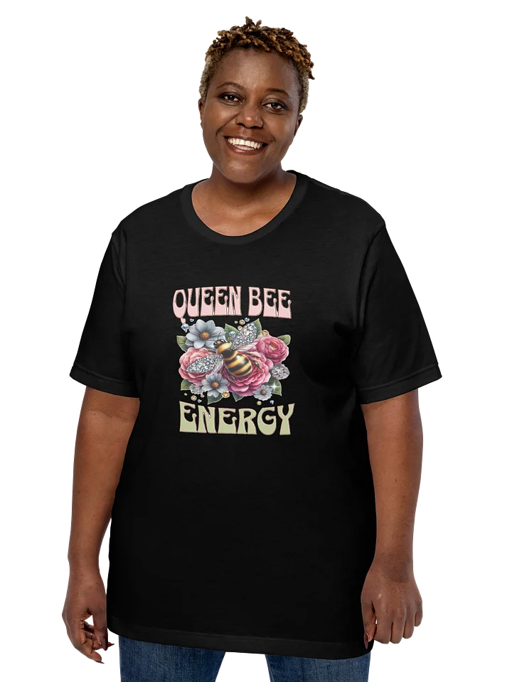 Queen Bee Energy T-Shirt | Floral Bee Design | Statement Tee product image (1)