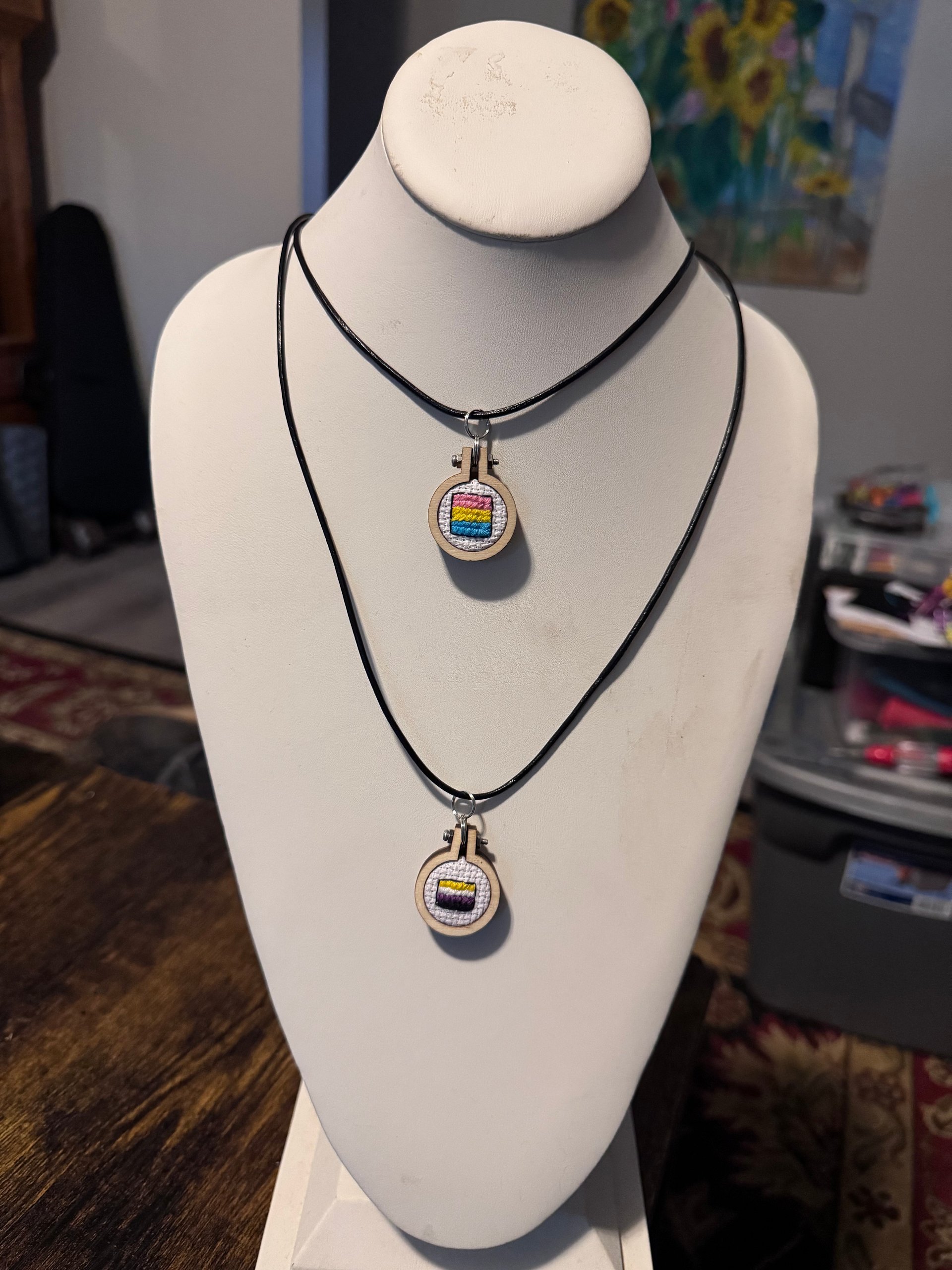 Double Layer Pride Flag Necklace product image (1)