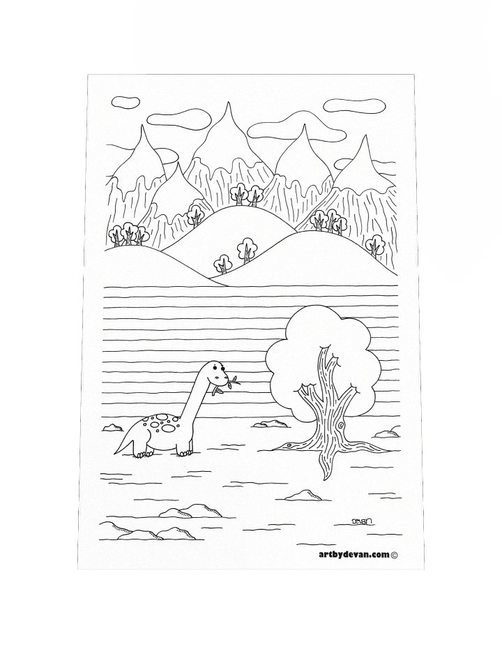 Color Your Own Art: Dinosaur product image (1)