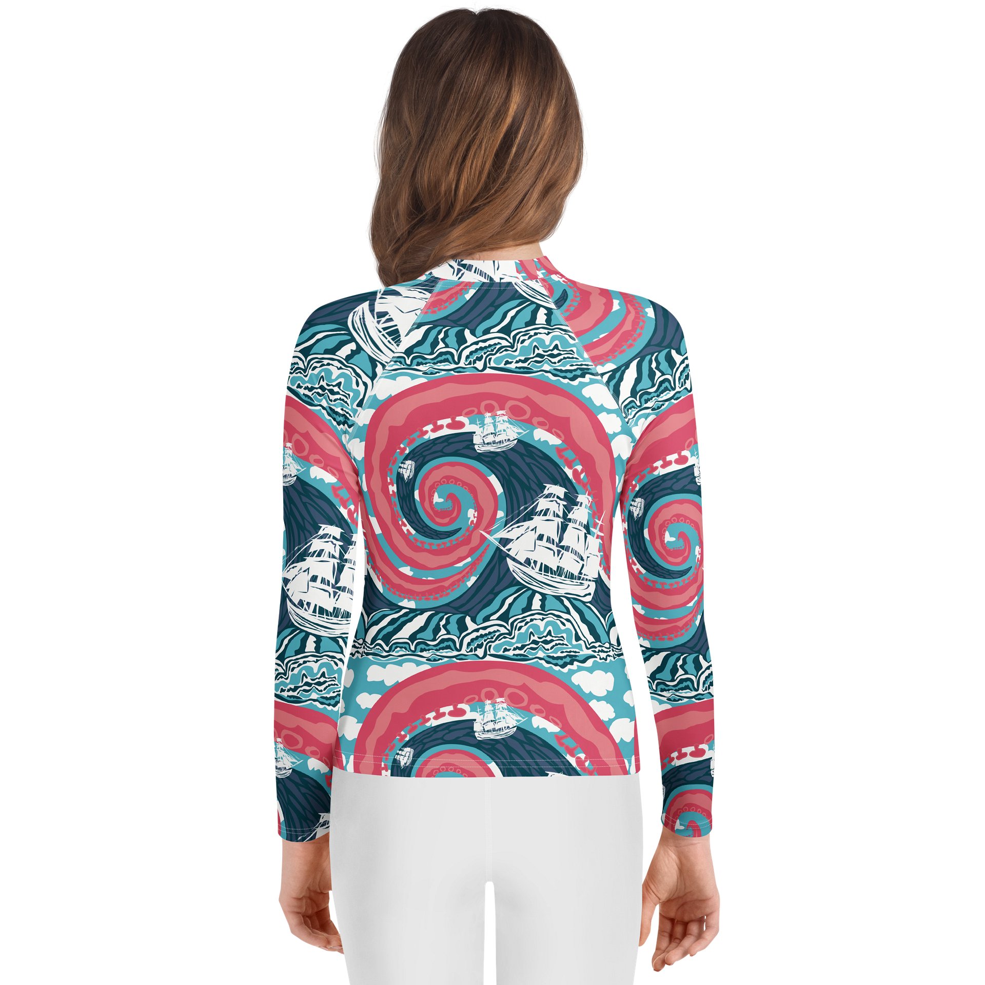 Kraken Nautical Adventure Youth Rash Guard product image (2)