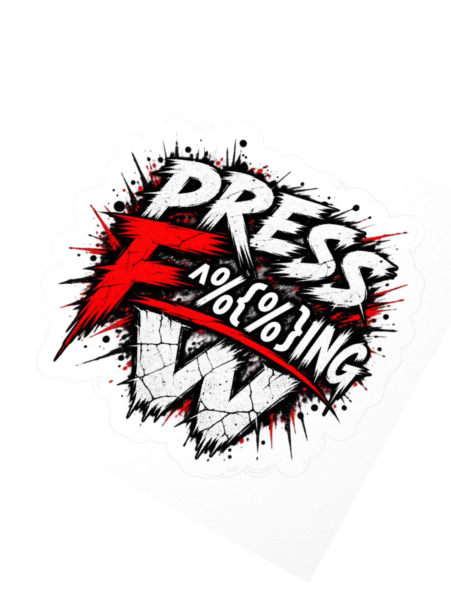 Press W Sticker product image (5)