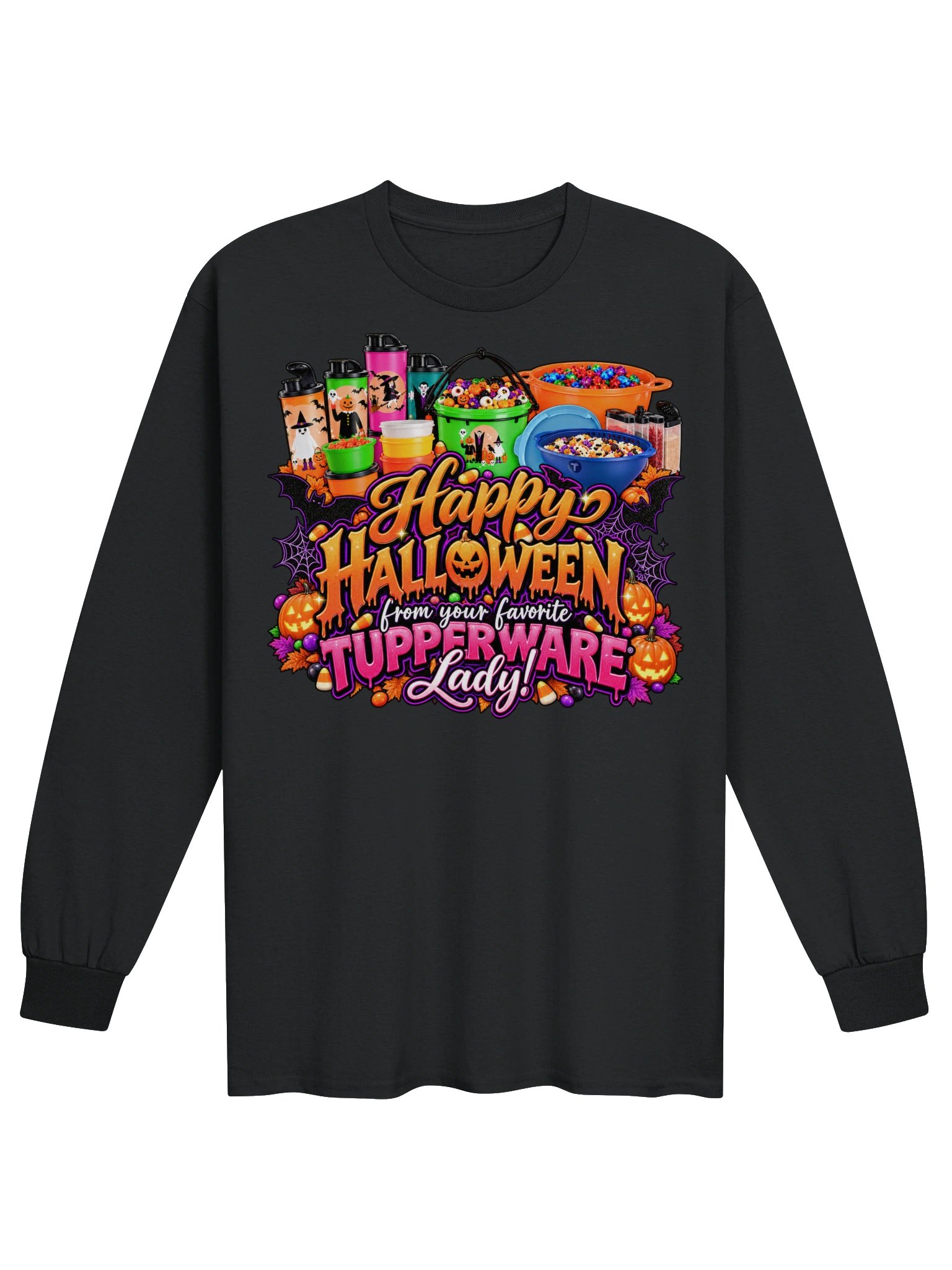 Halloween 2026 Tupperware Long Sleeve Tee product image (2)