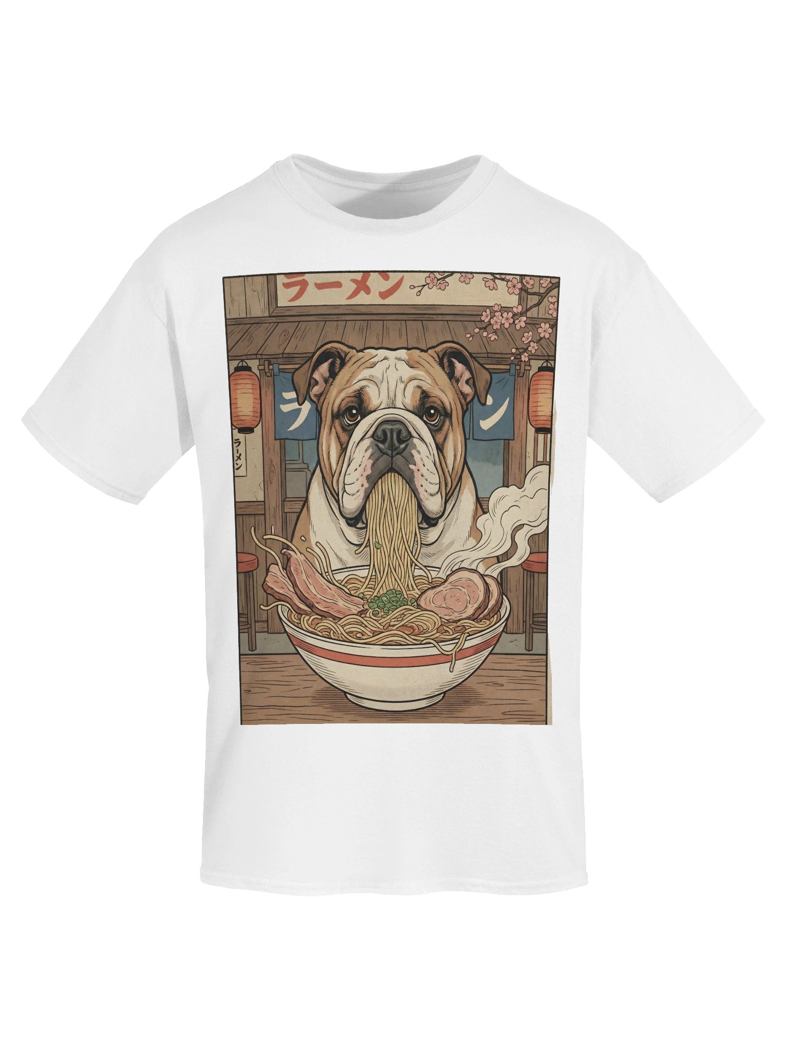 El Dorado Atelier Retro Ramen T-Shirt - Funny Japanese Bulldog product image (4)