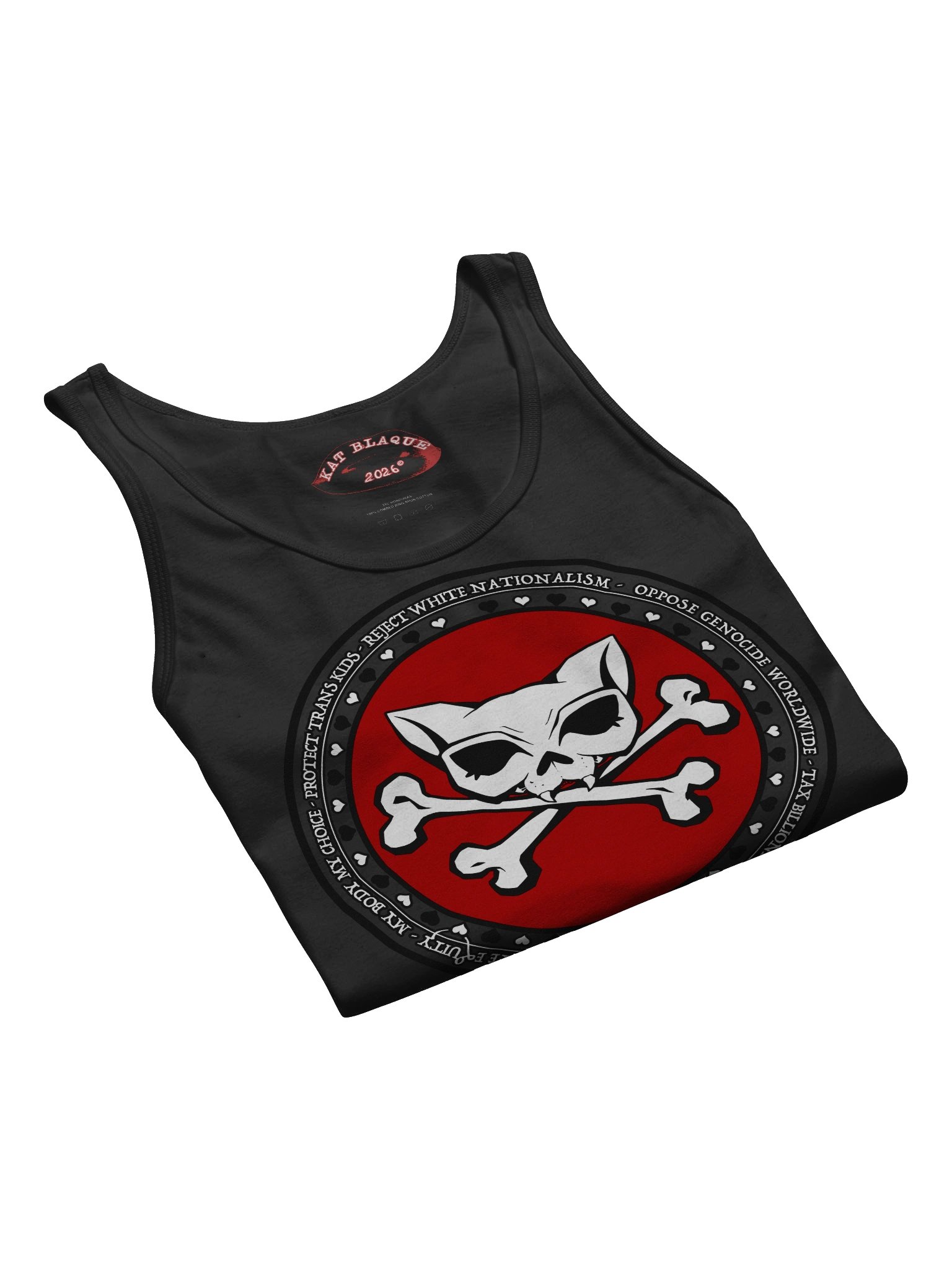 My Politics Red Kat Skull Tee product image (7)