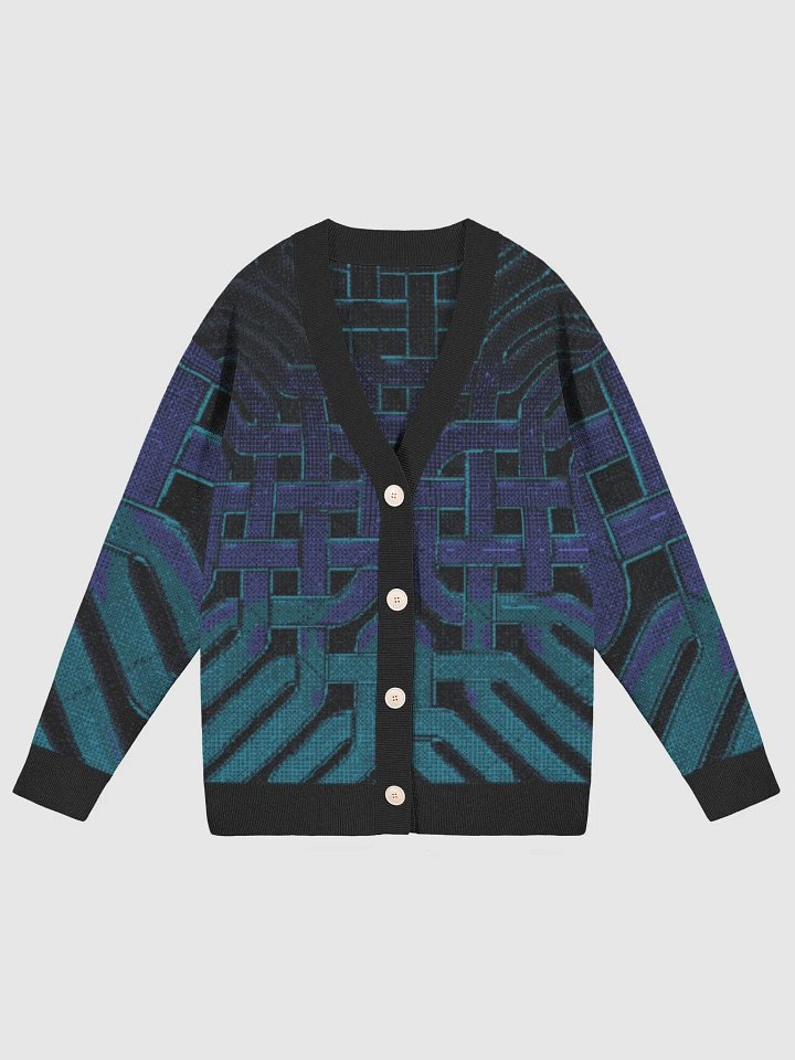 Blue and Black Celtic Knot Cardigan product image (5)