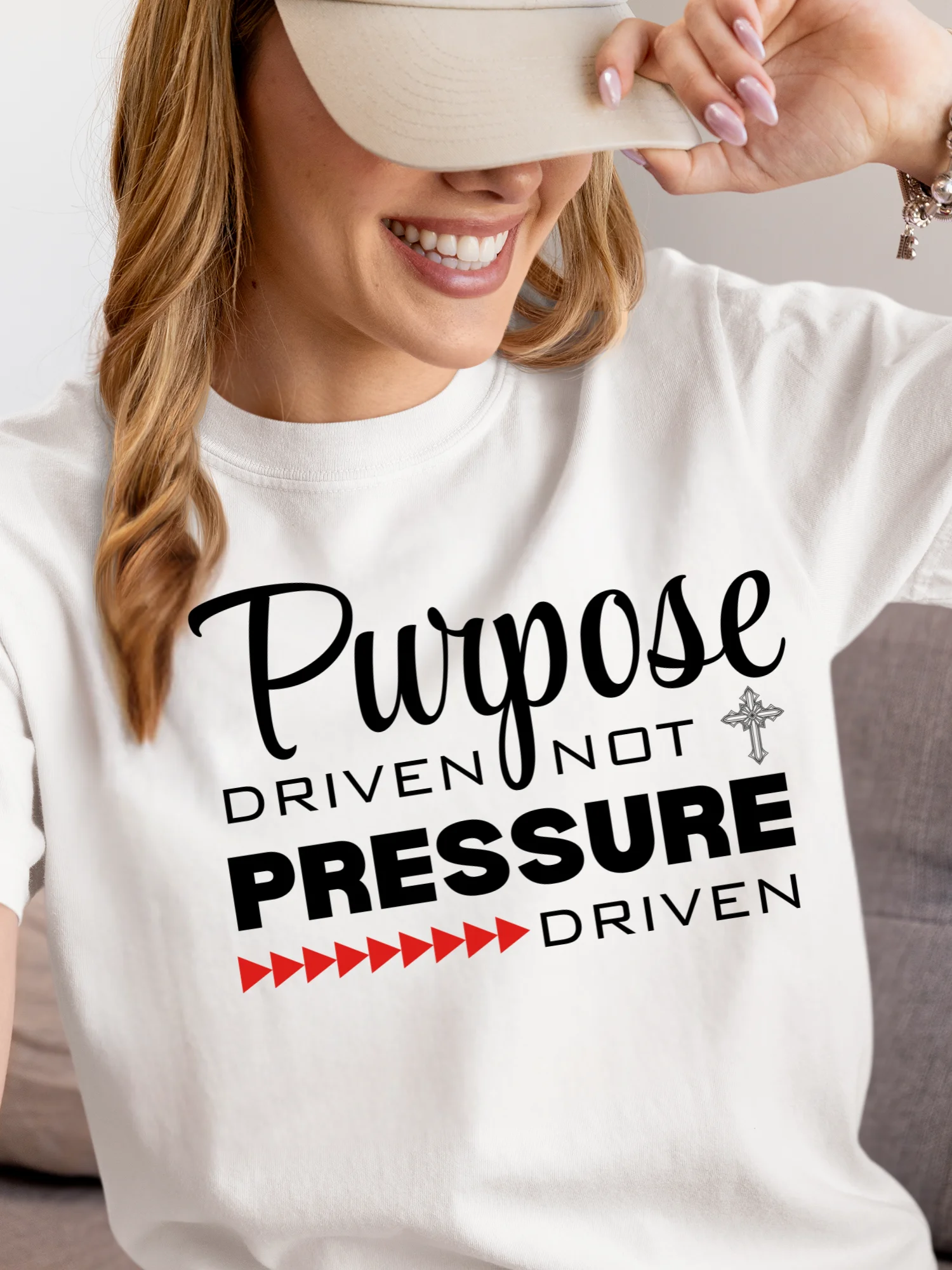 Purpose Driven Not Pressure Driven | Christian Tee | Faith Inspirational Gift product image (1)