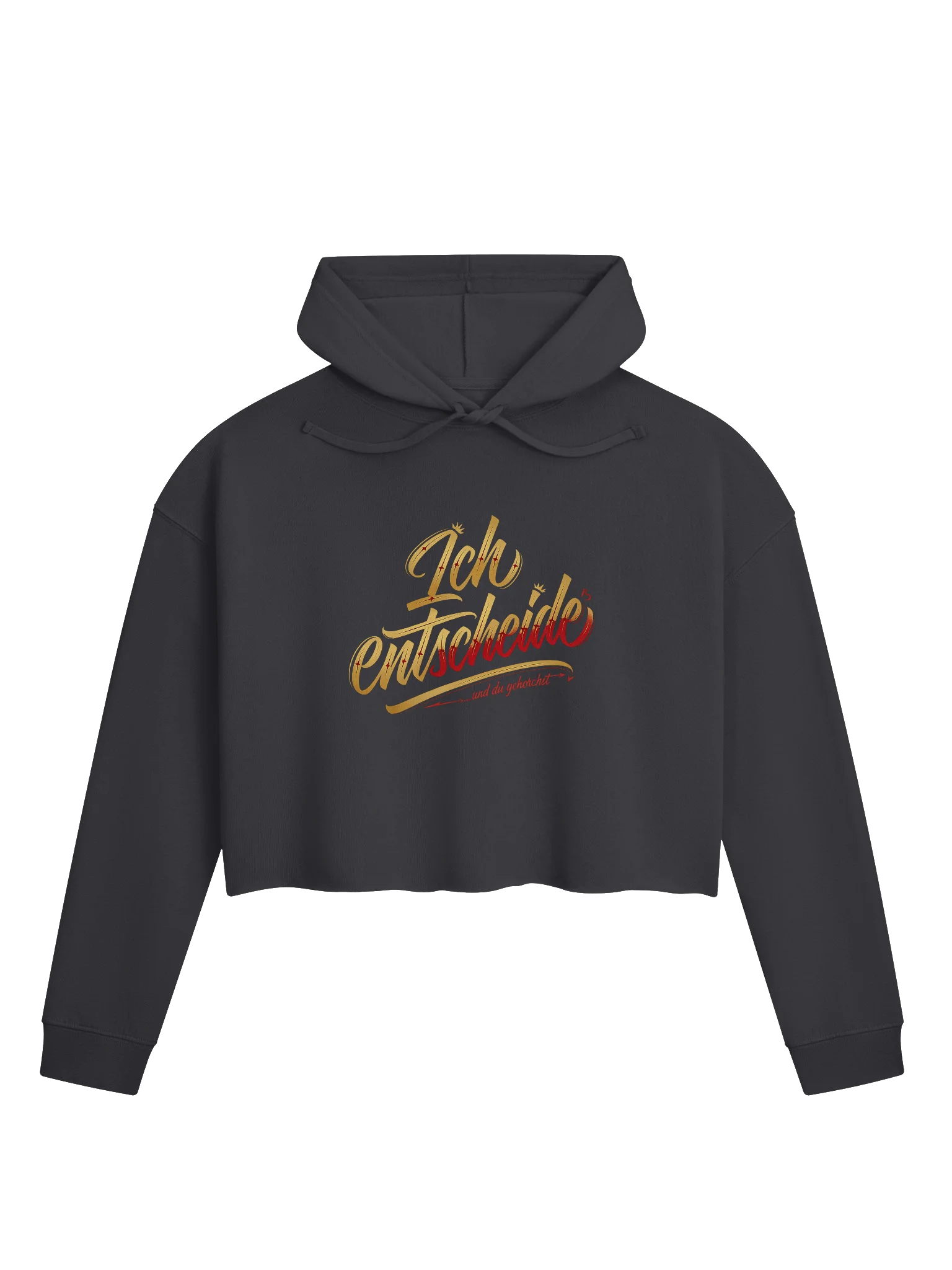 Ich entscheide ... und du gehorchst | Damen Cropped Hoodie product image (2)