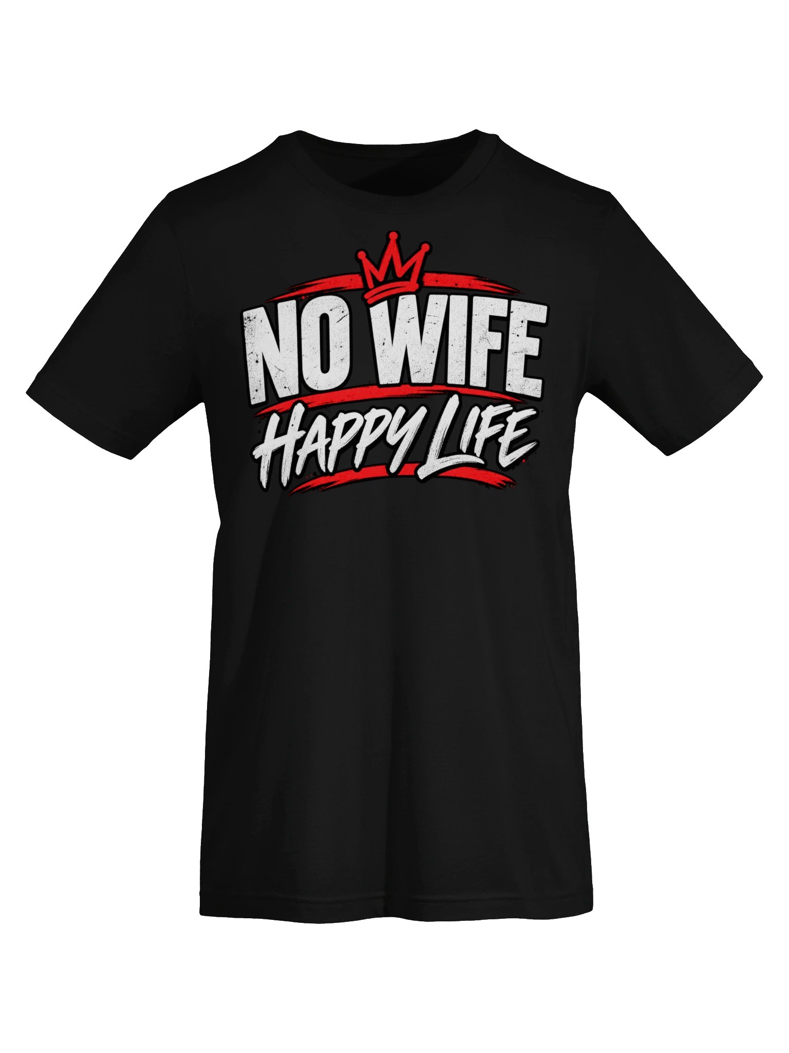 No Wife Happy Life Men's Graphic T-Shirt product image (42)