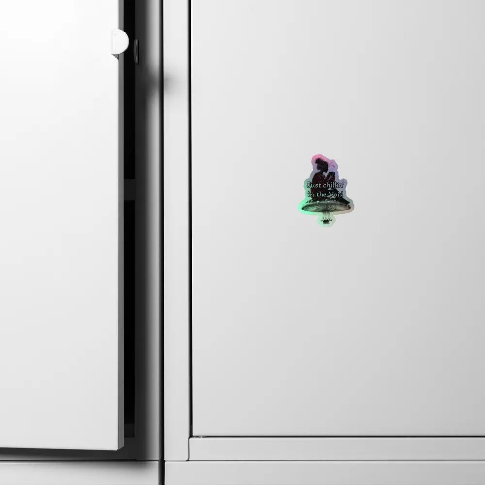 Chillin' in the Void Kiss-Cut Holographic Sticker product image (4)