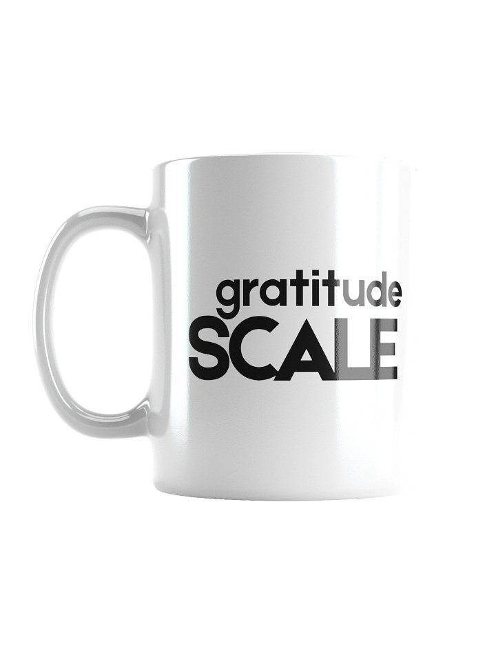 Gratitude Scale Mug - Romantic Coffee Gift - Minimalist Shared Living Humour product image (1)