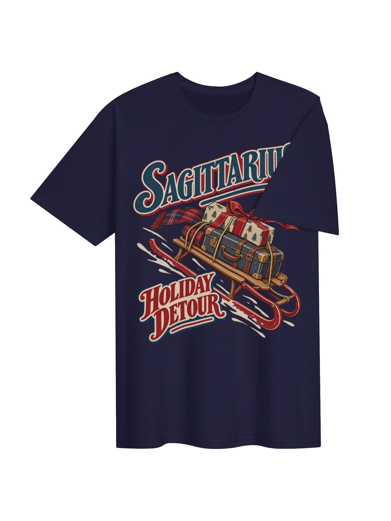 Sagittarius Holiday Detour Christmas T-Shirt product image (4)