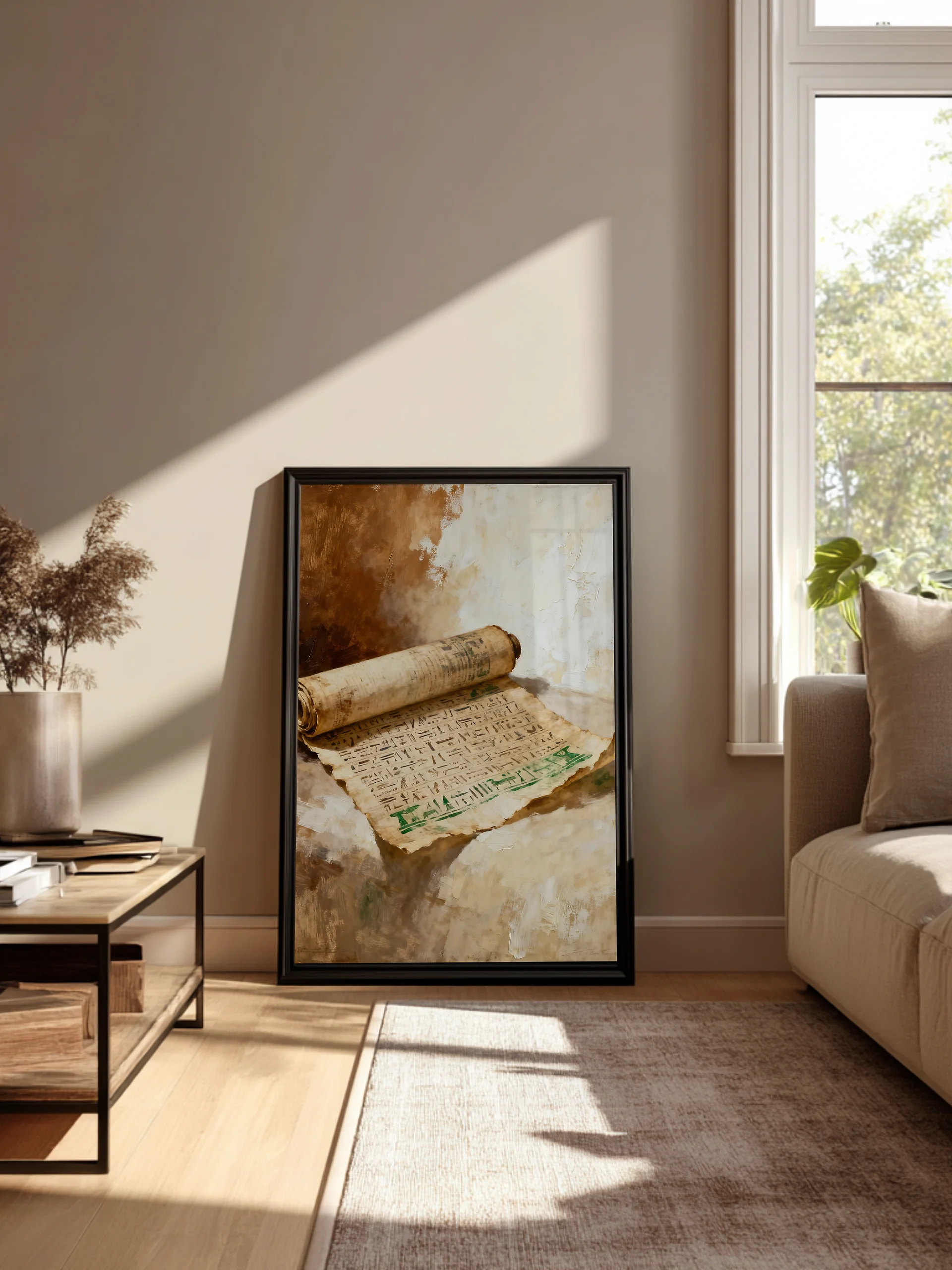 Ancient Egypt Vintage Wall Art Print | Pharaoh & Hieroglyphs Poster | 2 PDFs product image (3)