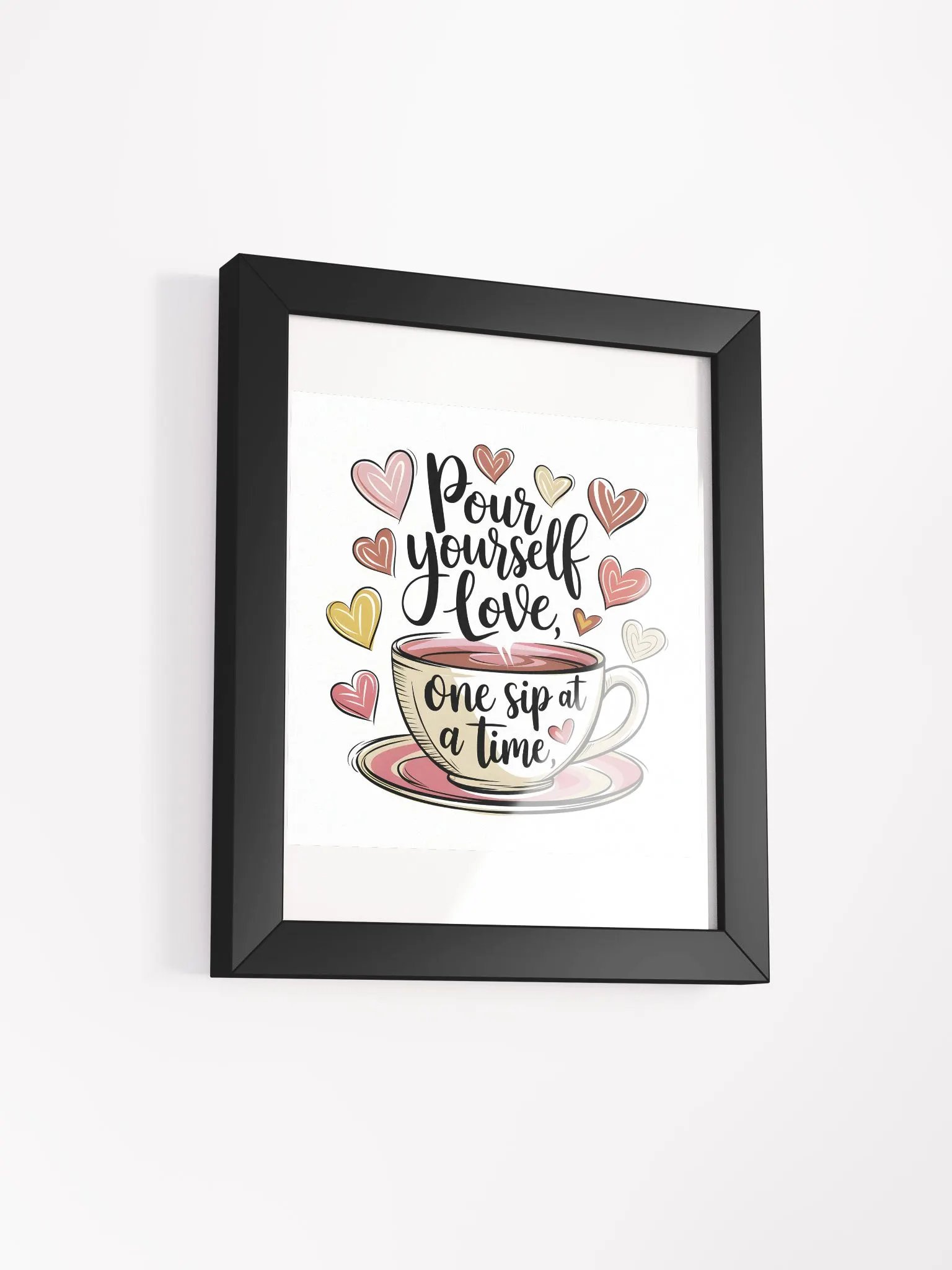 Pour Yourself Love Framed Matte Poster product image (47)