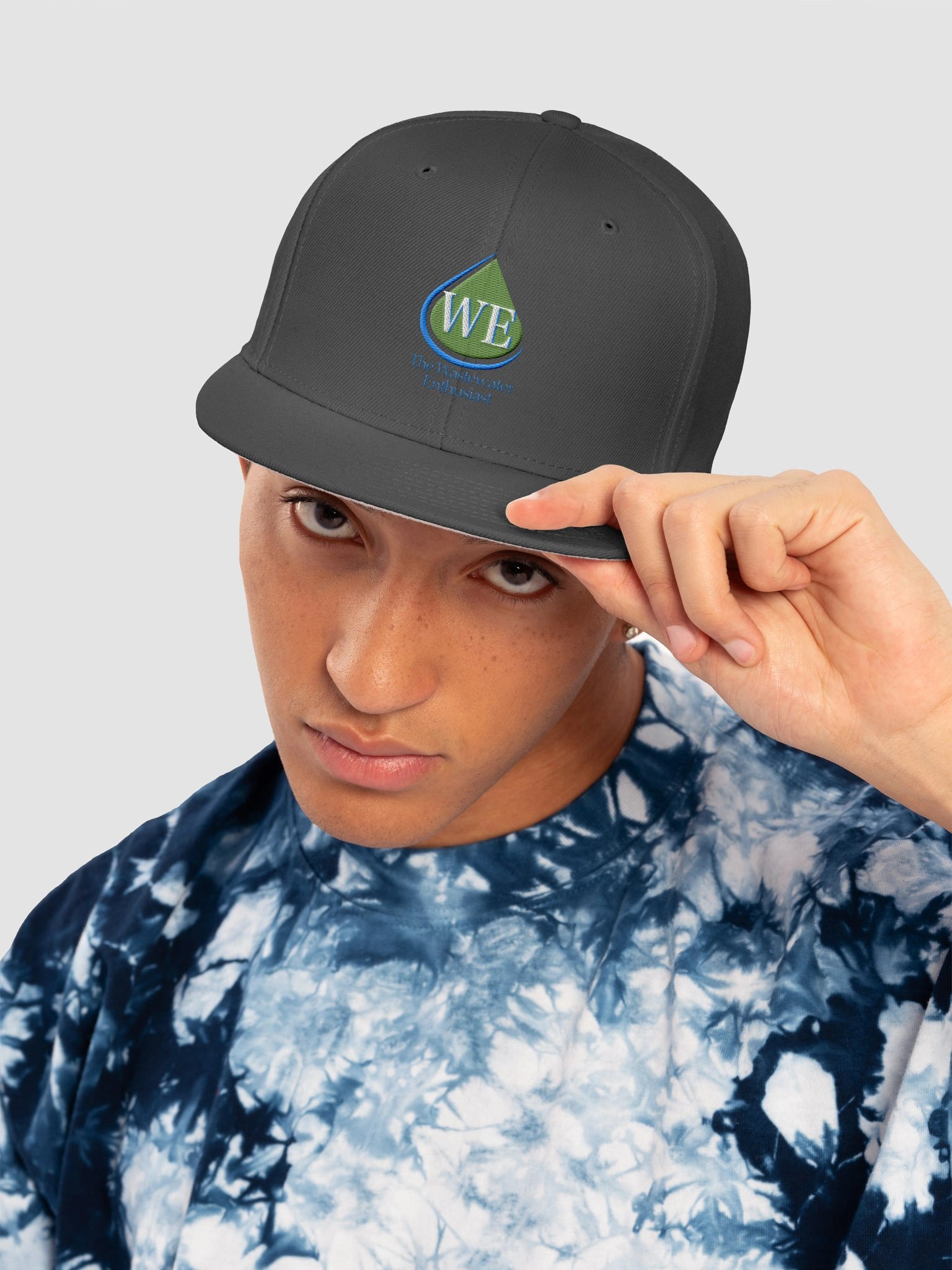 Wastewater Enthusiast Center Logo Snapback Cap product image (5)
