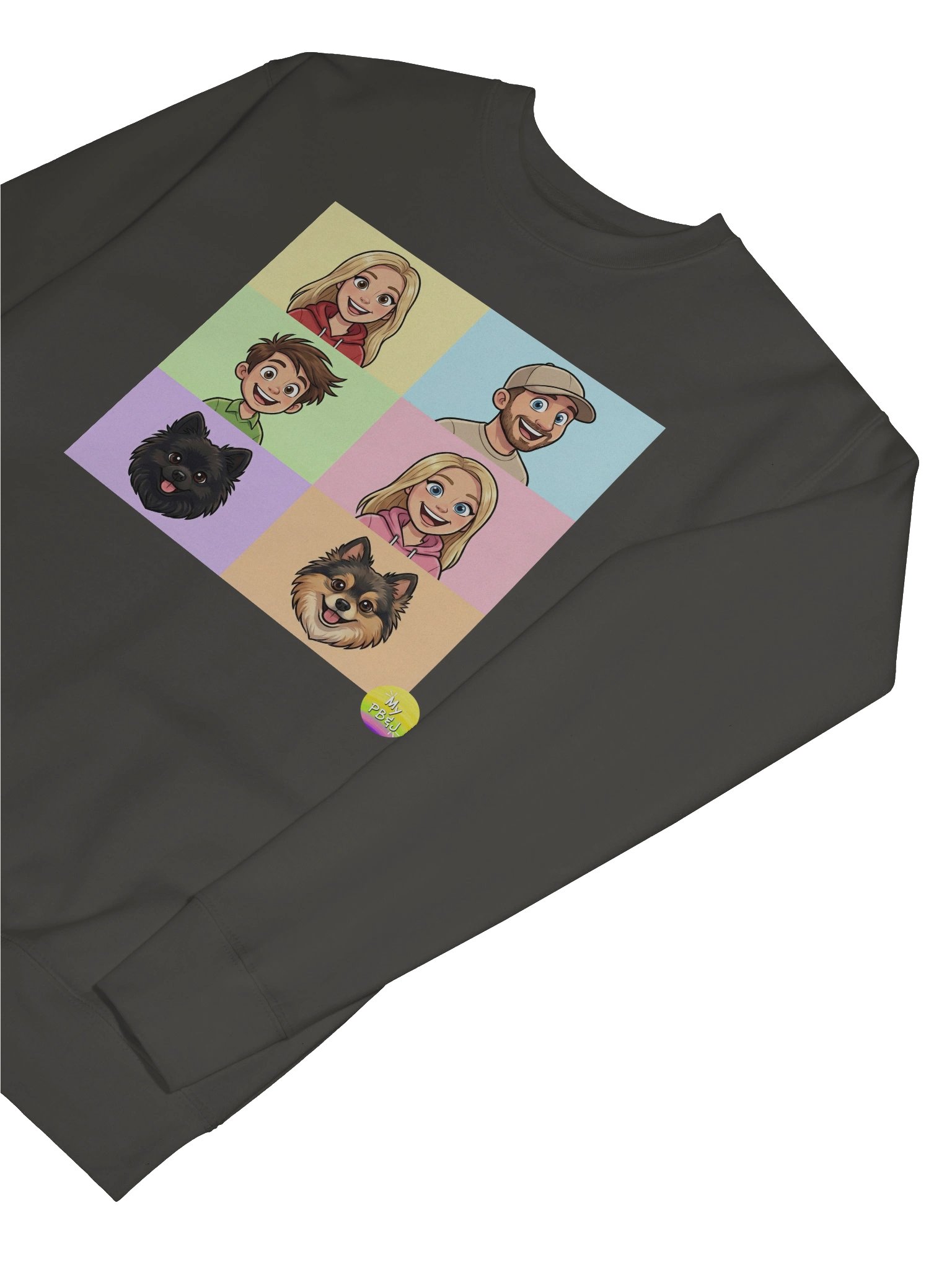 Squares My PB & J Adult Sweatshirt product image (105)