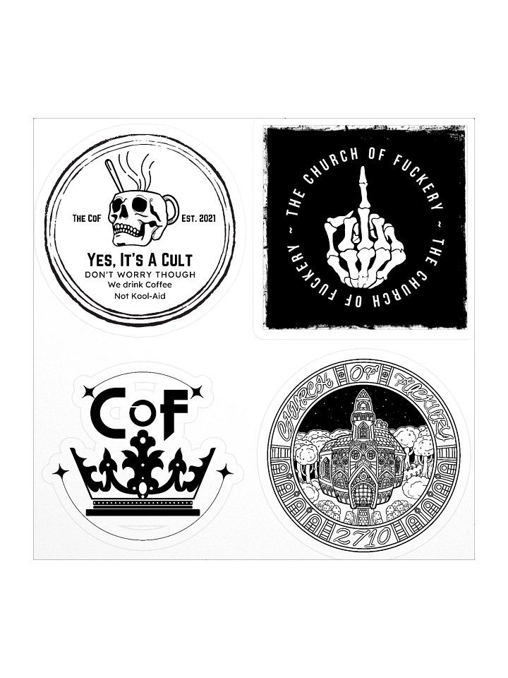 CoF Logo Stickers - 4 Designs product image (1)